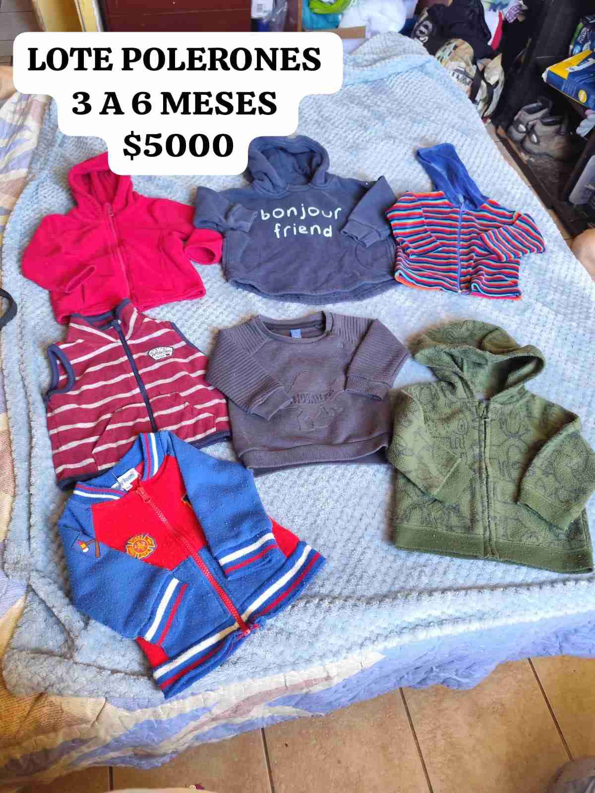 Lote de polerones 3 a 6 meses