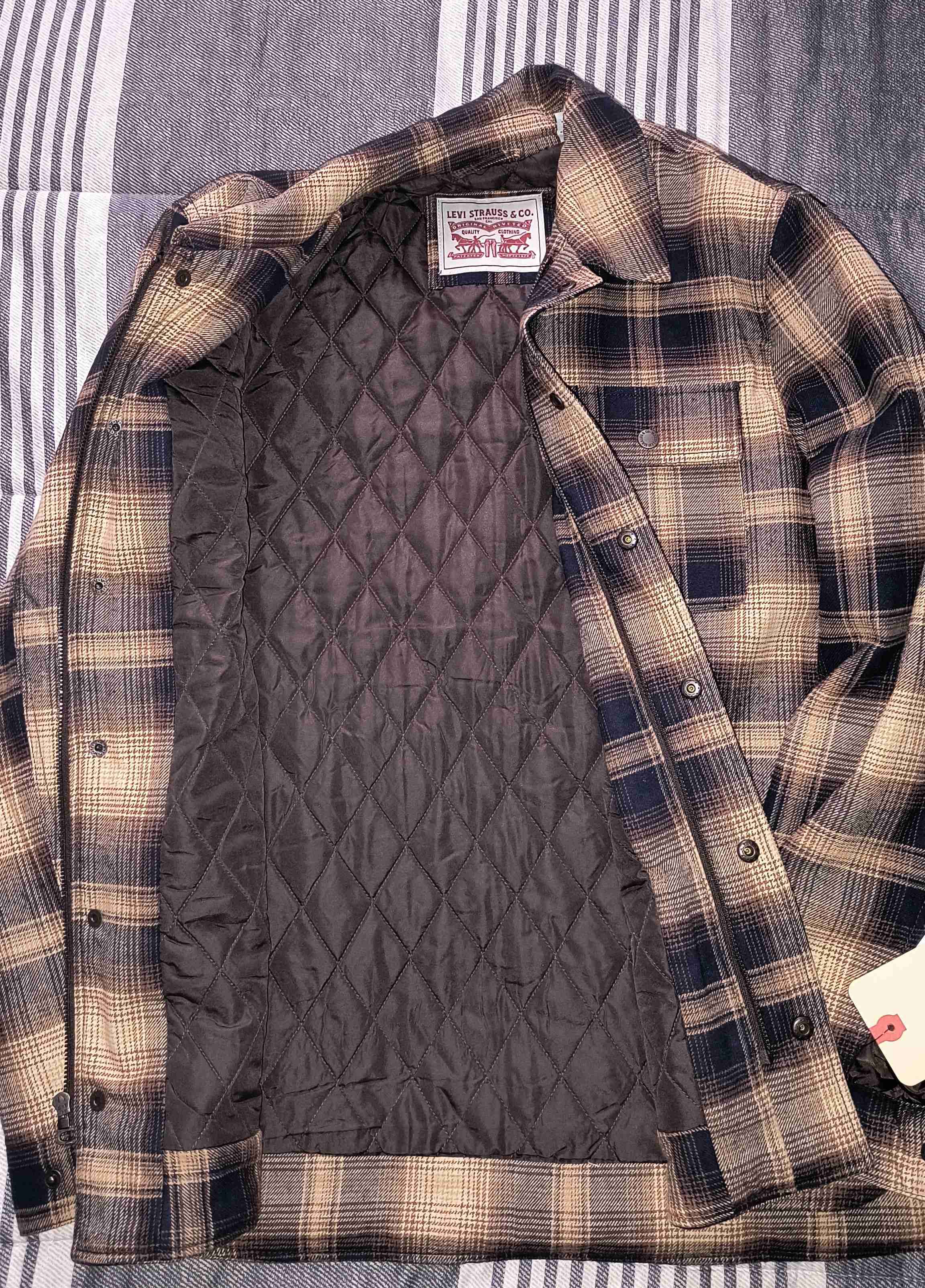 Chaqueta Leñadora Levi's Hombre A Cuadros Acolchad - miniatura 4