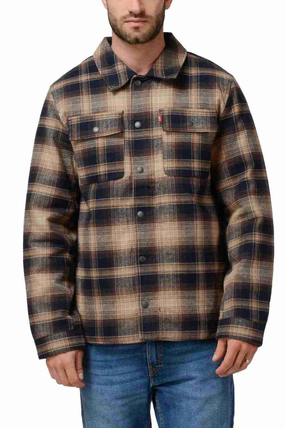 Chaqueta Leñadora Levi's Hombre A Cuadros Acolchad - miniatura 6
