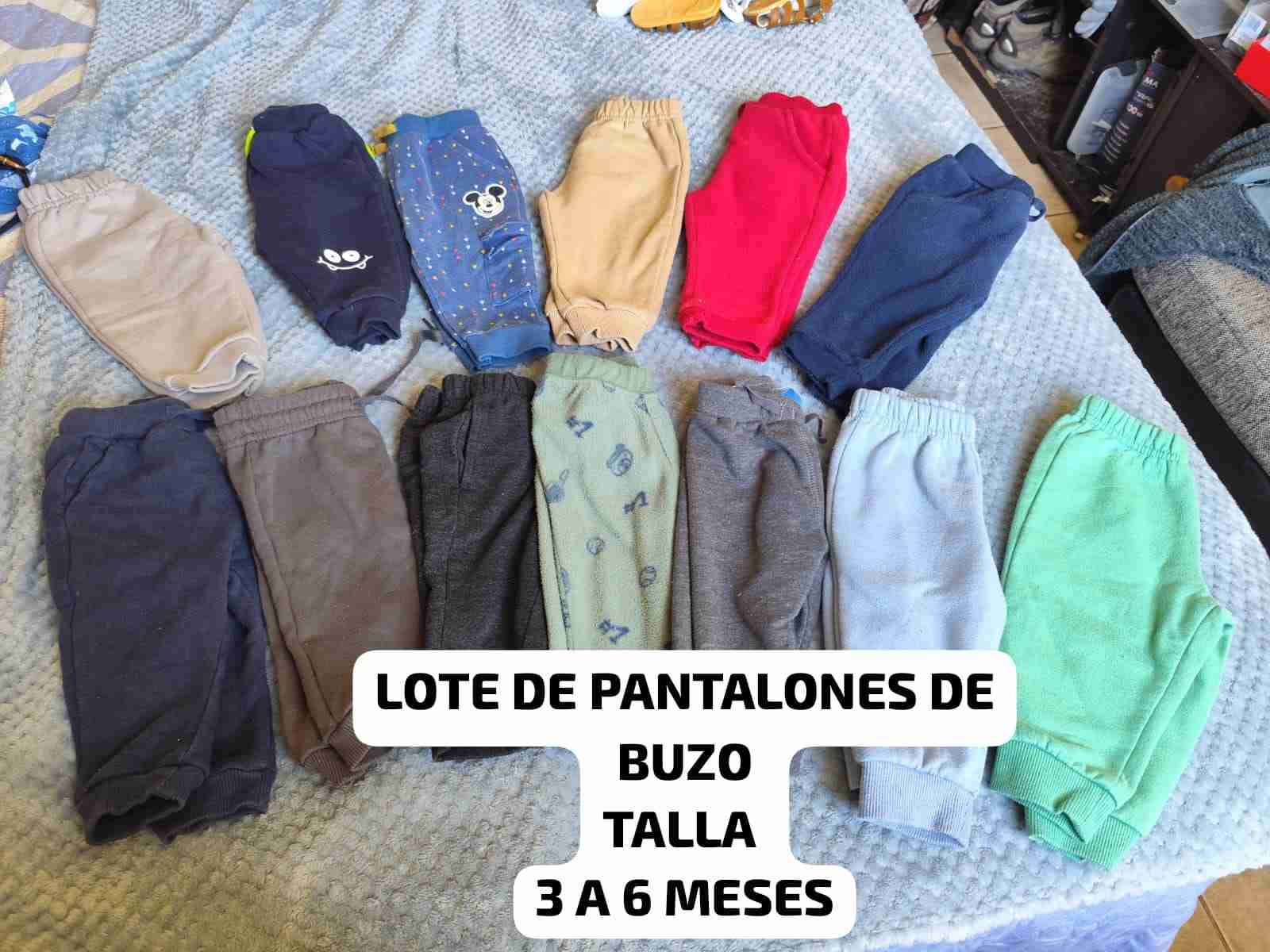 Lote pantalones de buzo bebé