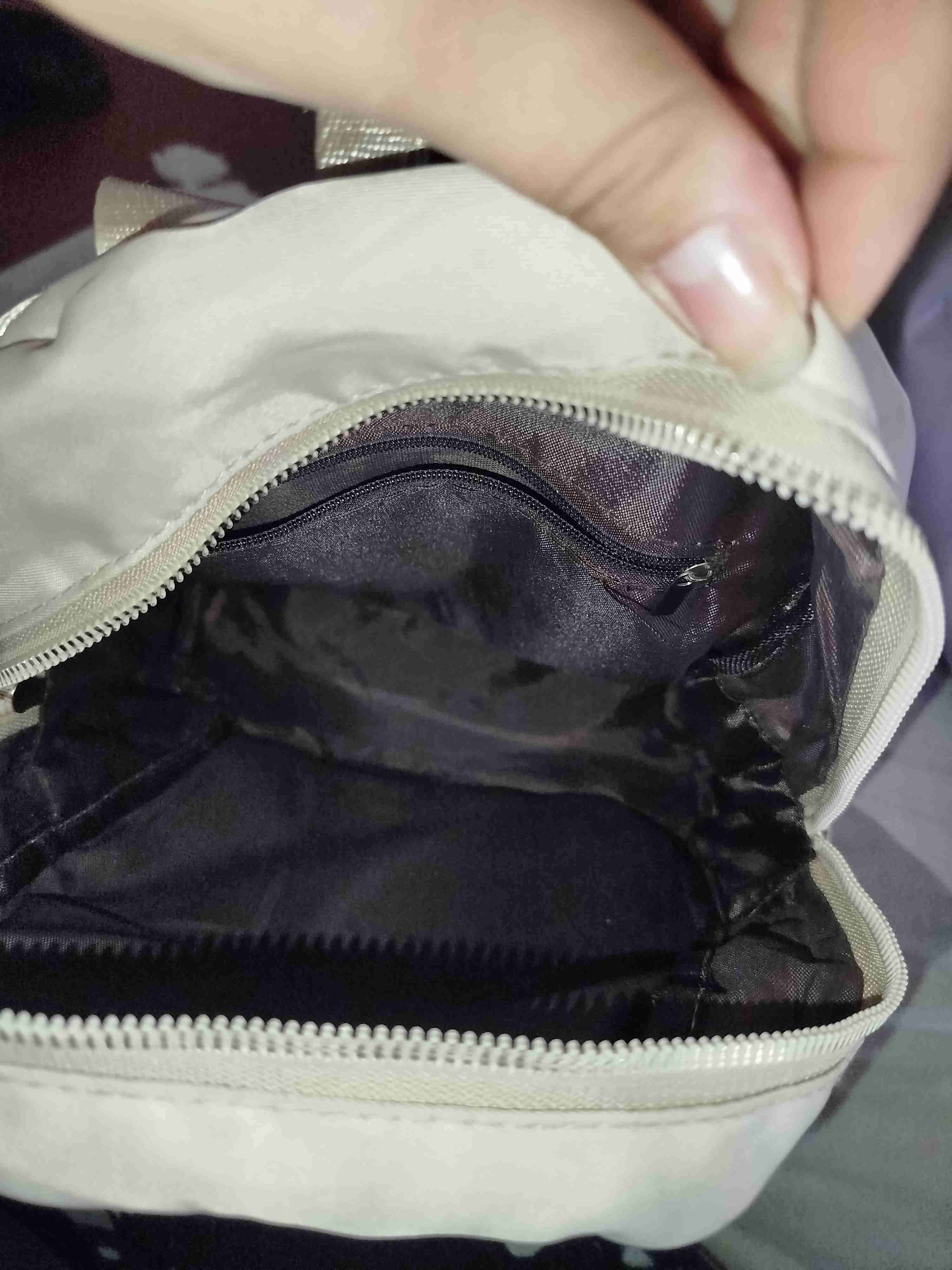 Mochila beige acolchada - miniatura 2