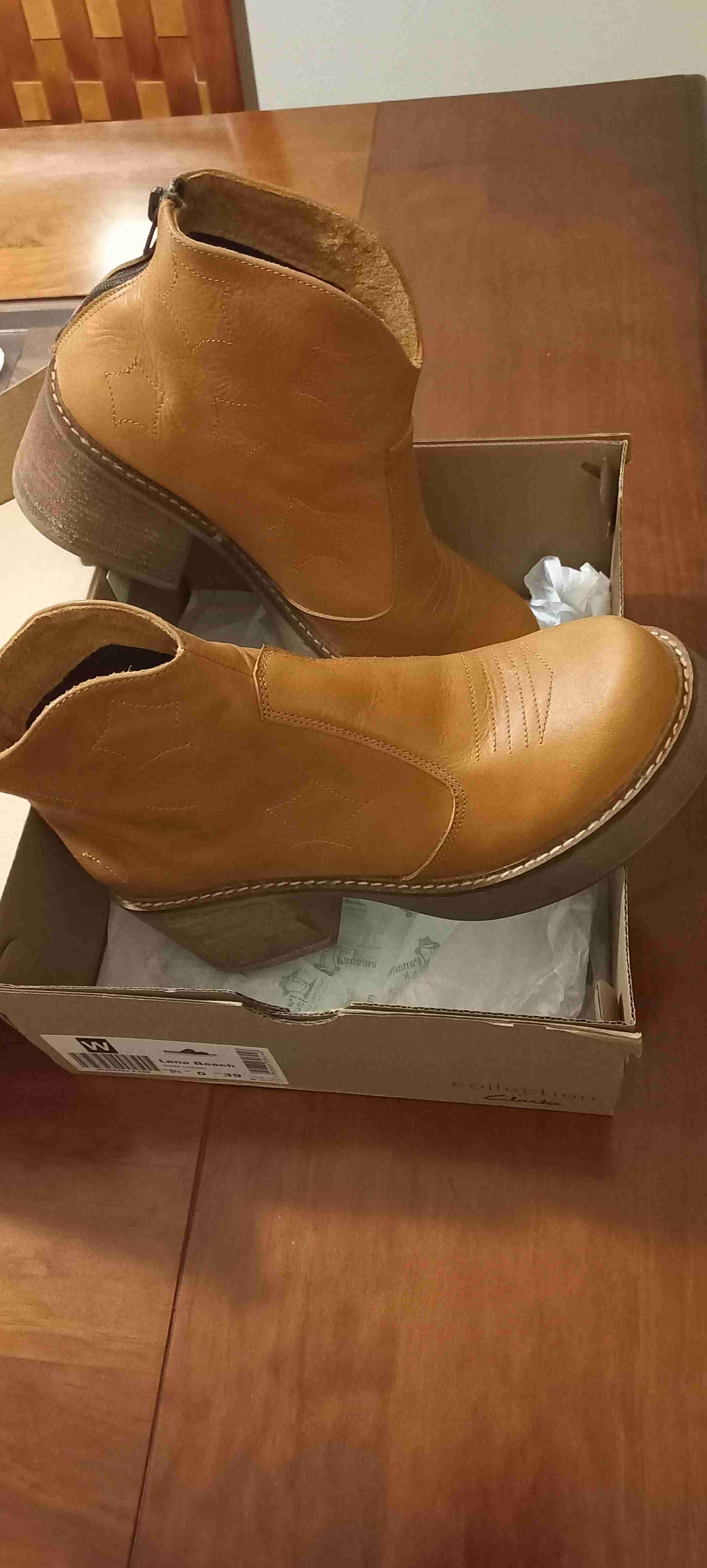 Botines de cuero camel - miniatura 2