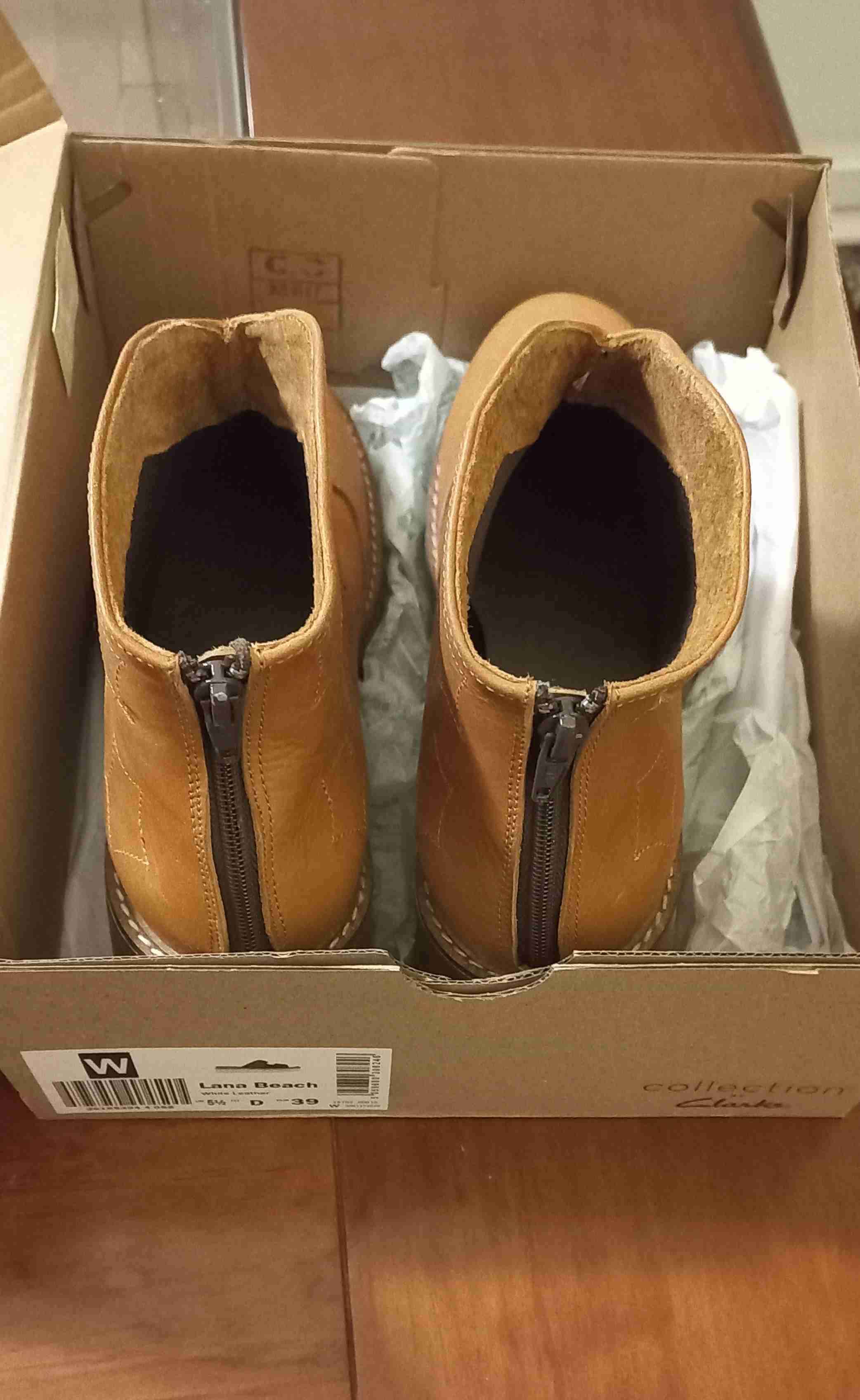 Botines de cuero camel - miniatura 4