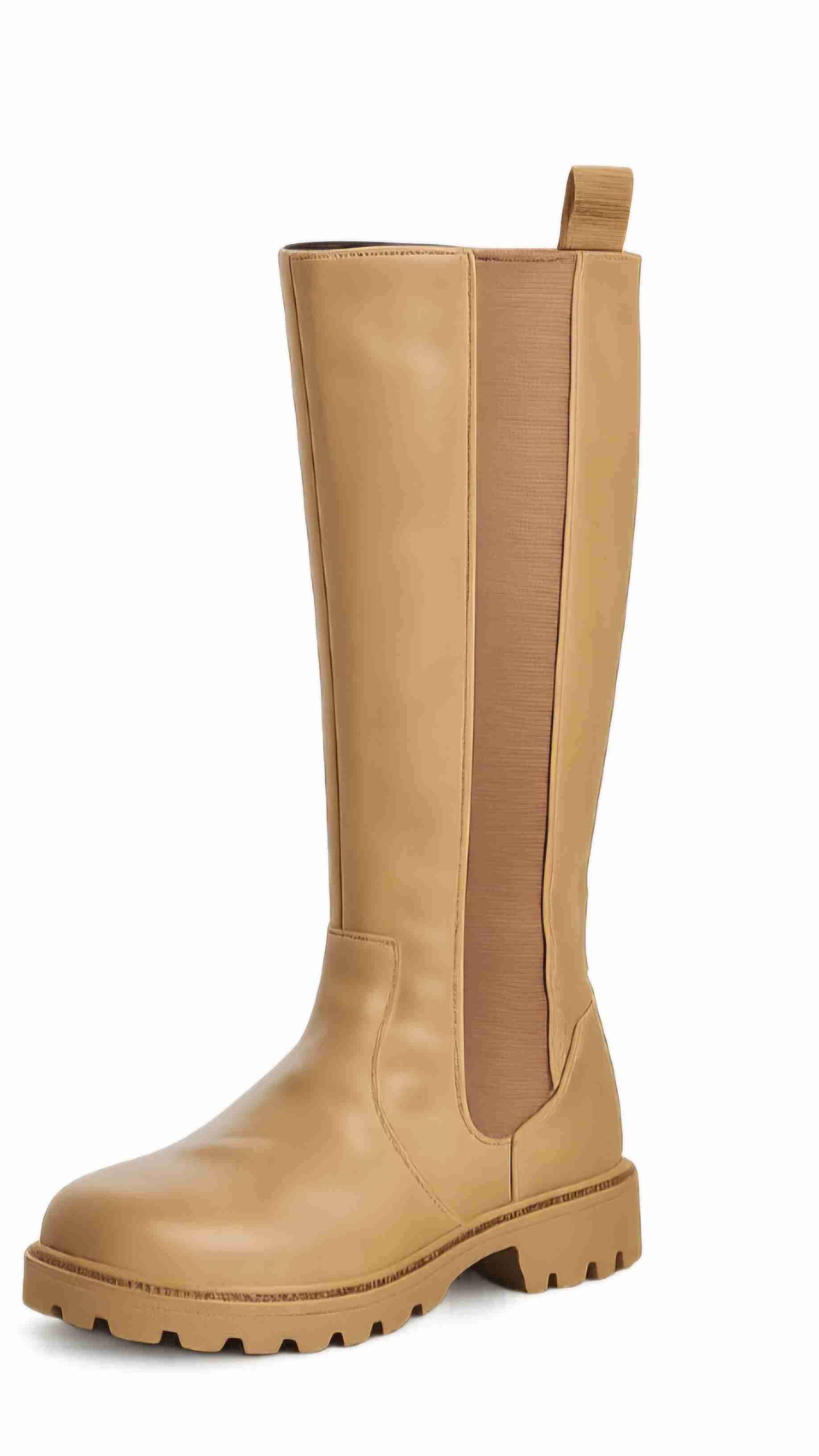 Bota alta café claro Talla 40 - miniatura 1