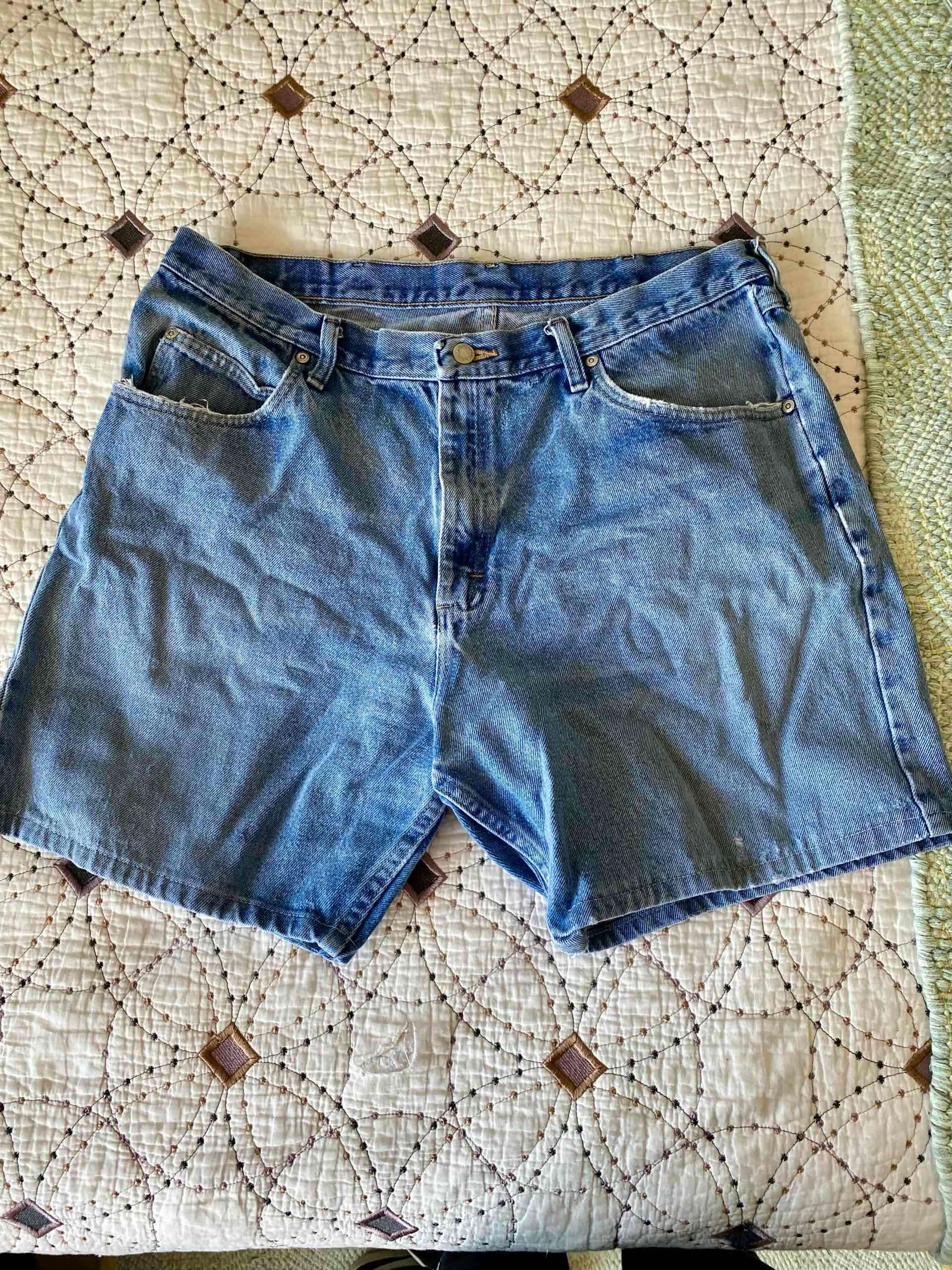 Shorts de mezclilla azul oscuro - miniatura 1