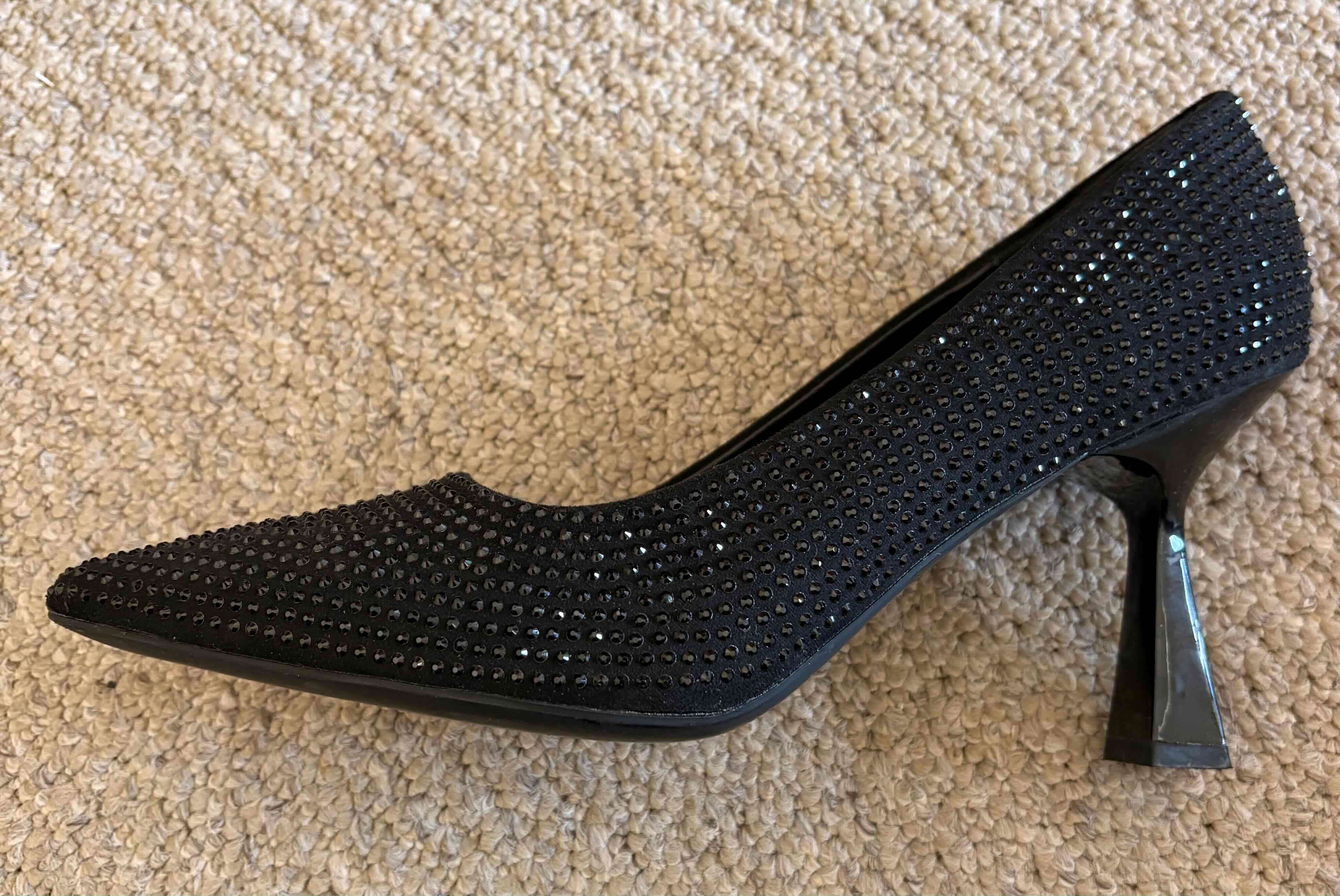 Tacones negros con brillo - miniatura 3