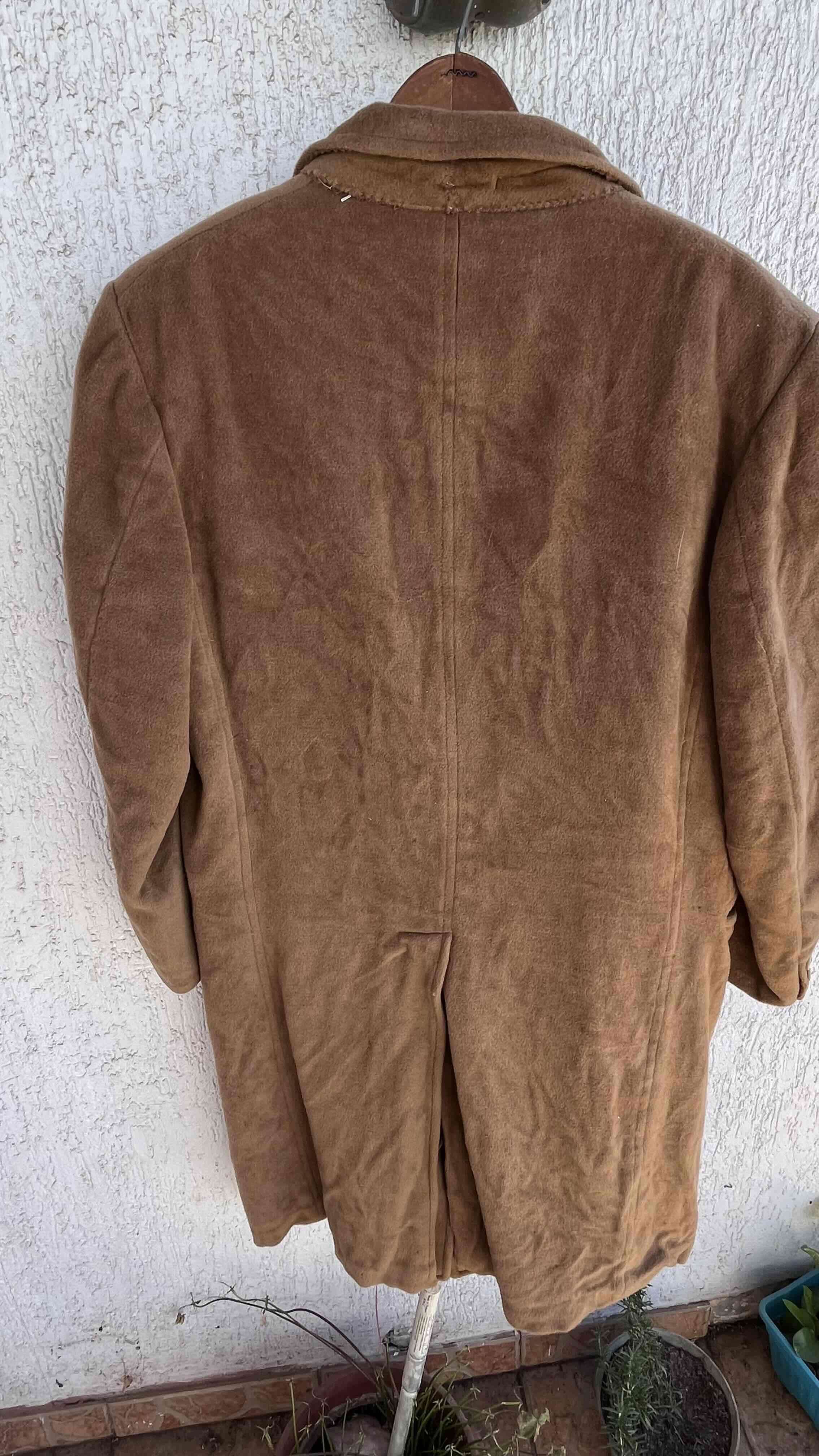 Abrigo largo beige vintage - miniatura 3