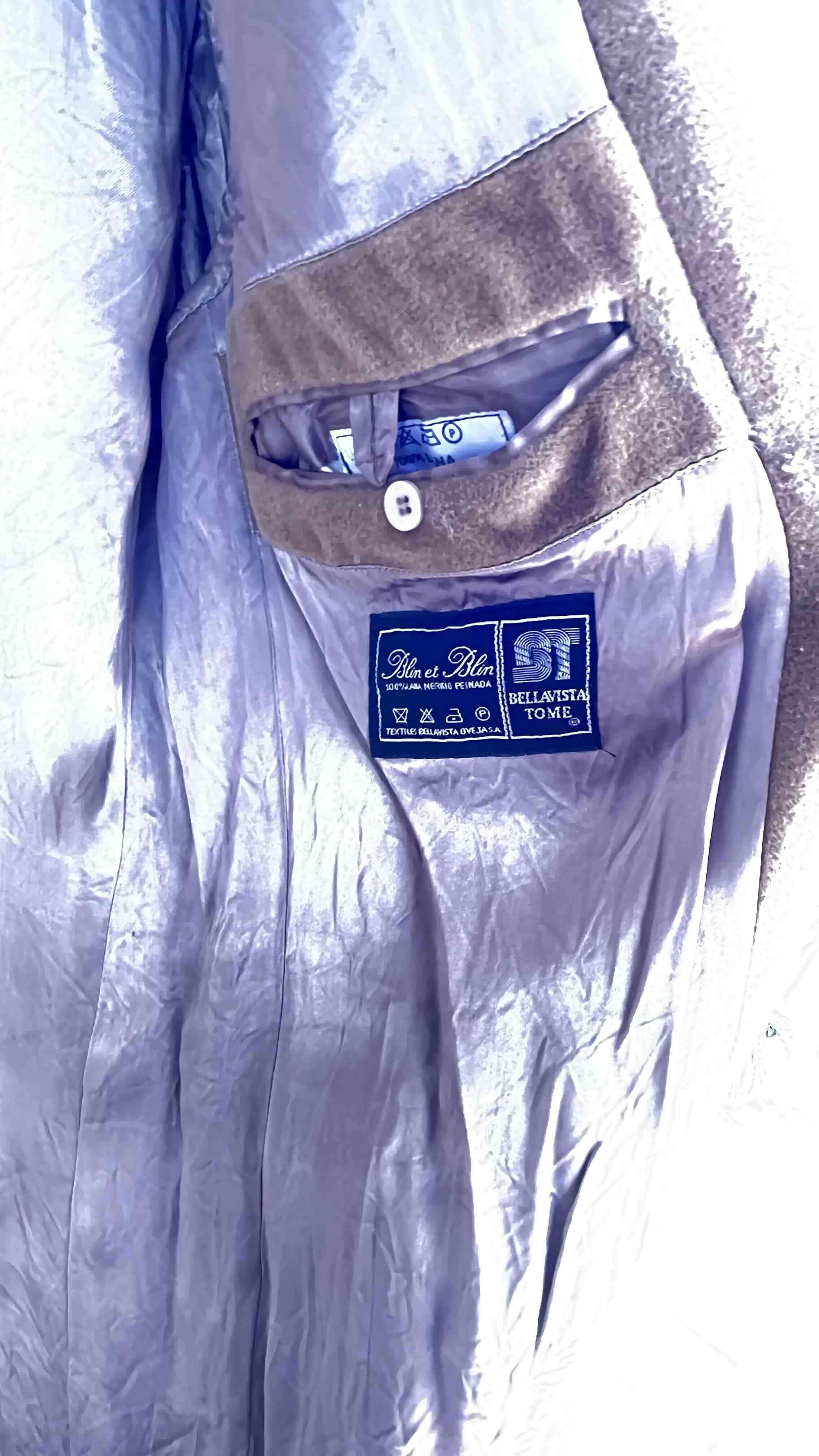 Abrigo largo beige vintage - miniatura 4