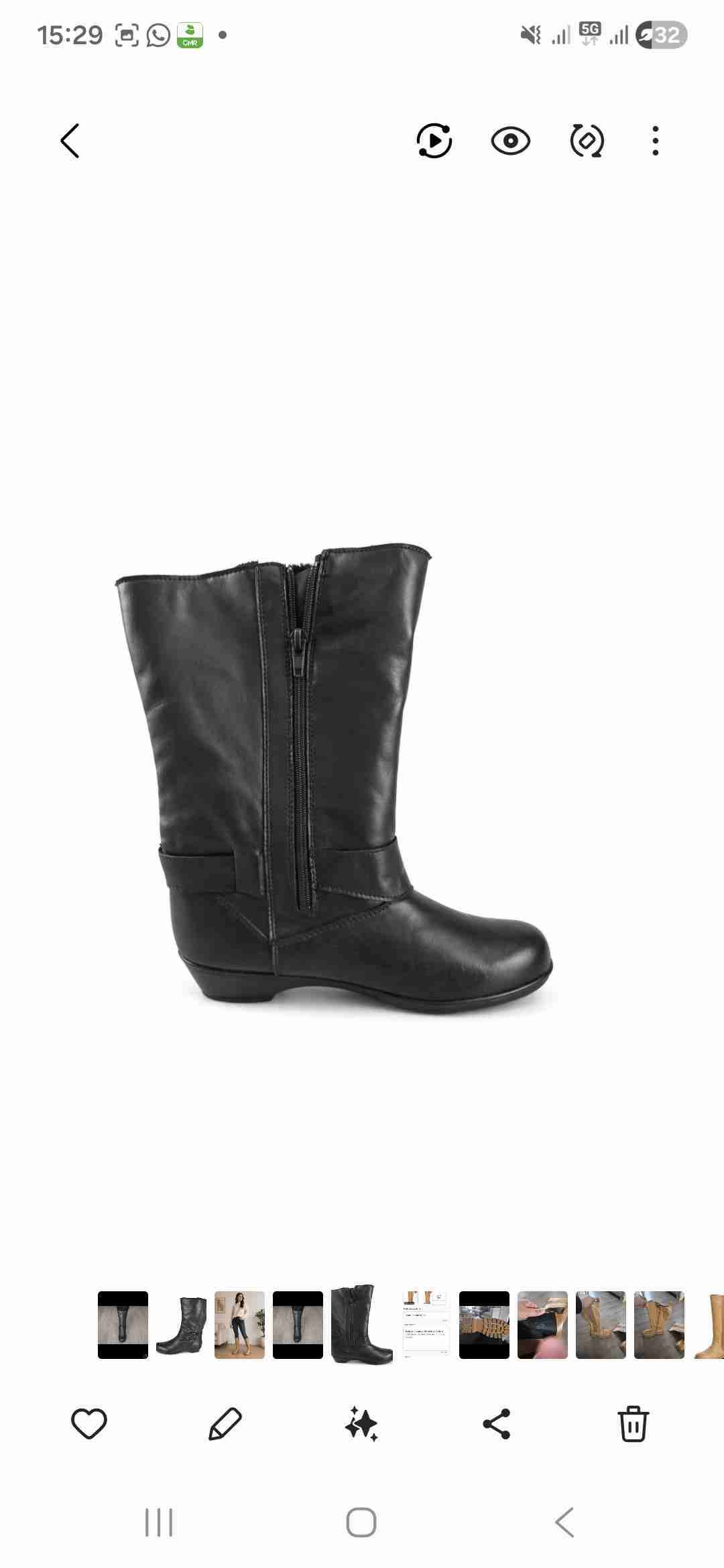 Botas negras con hebilla - miniatura 2