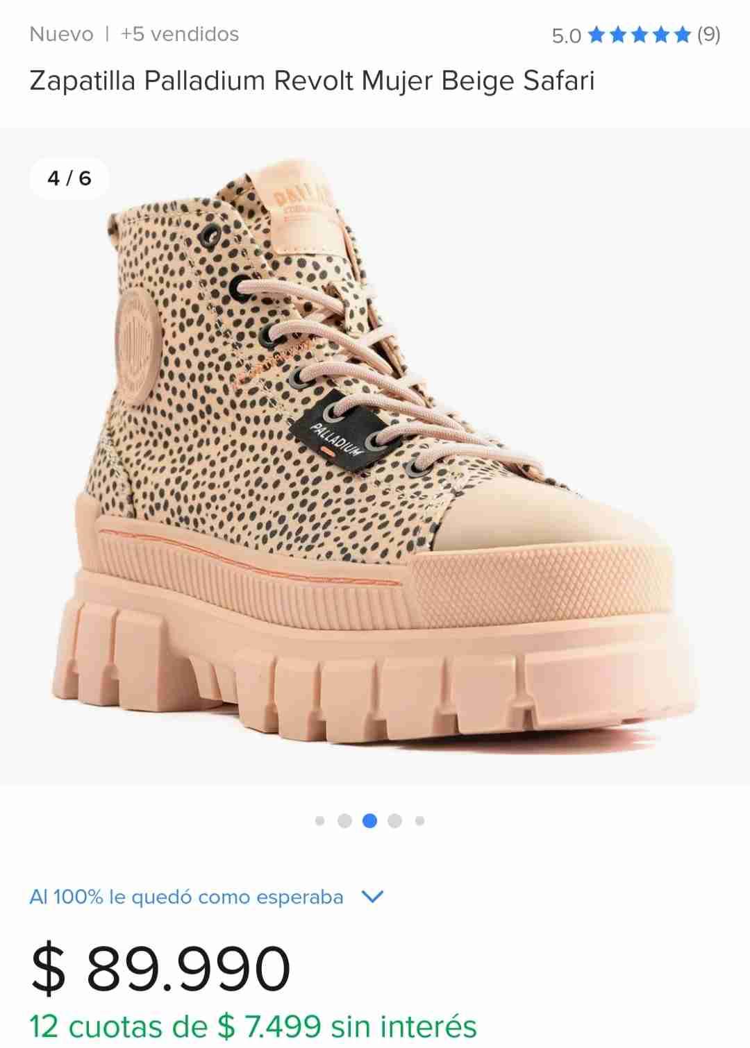 Zapatilla Palladium safari 25cms - miniatura 1