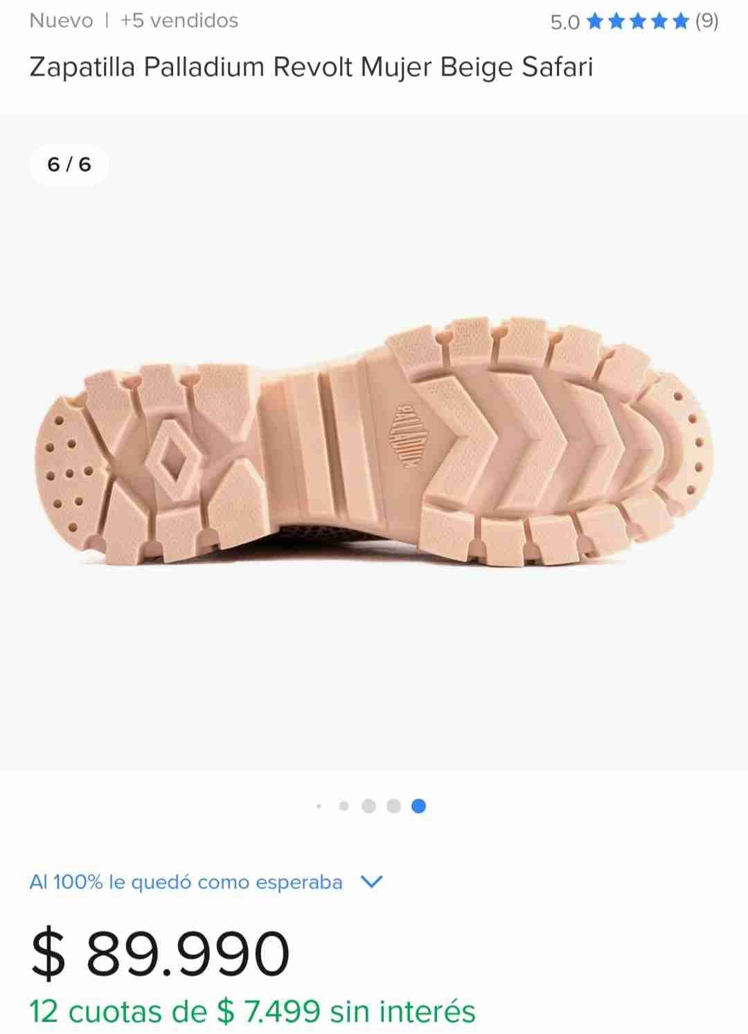 Zapatilla Palladium safari 25cms - miniatura 2