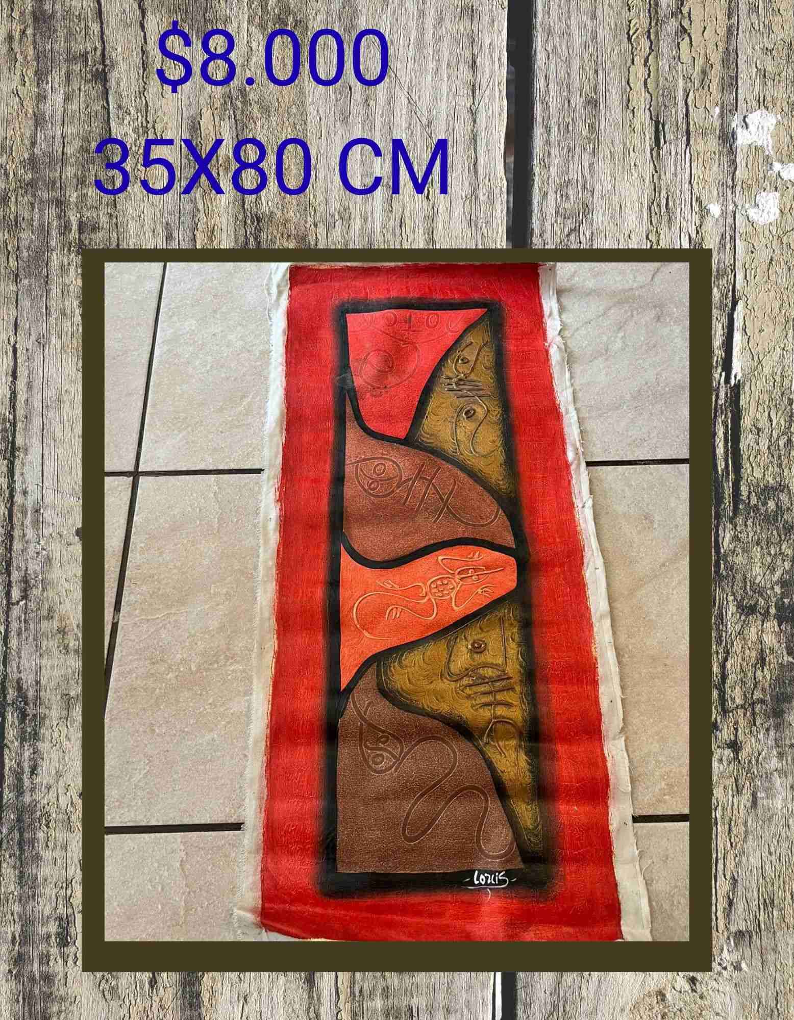 Cuadro abstracto colores vivos - miniatura 2