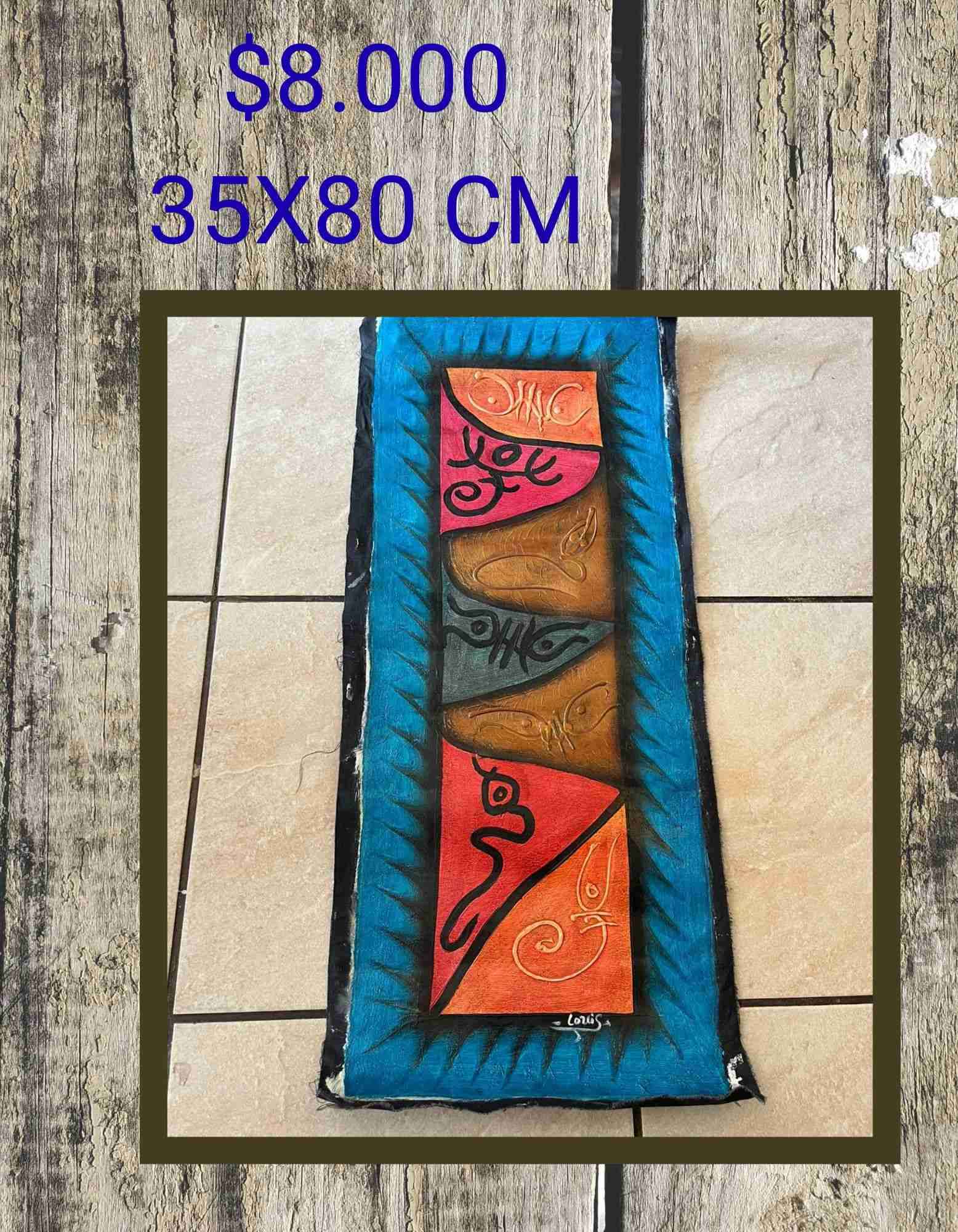 Cuadro abstracto colores vivos - miniatura 3