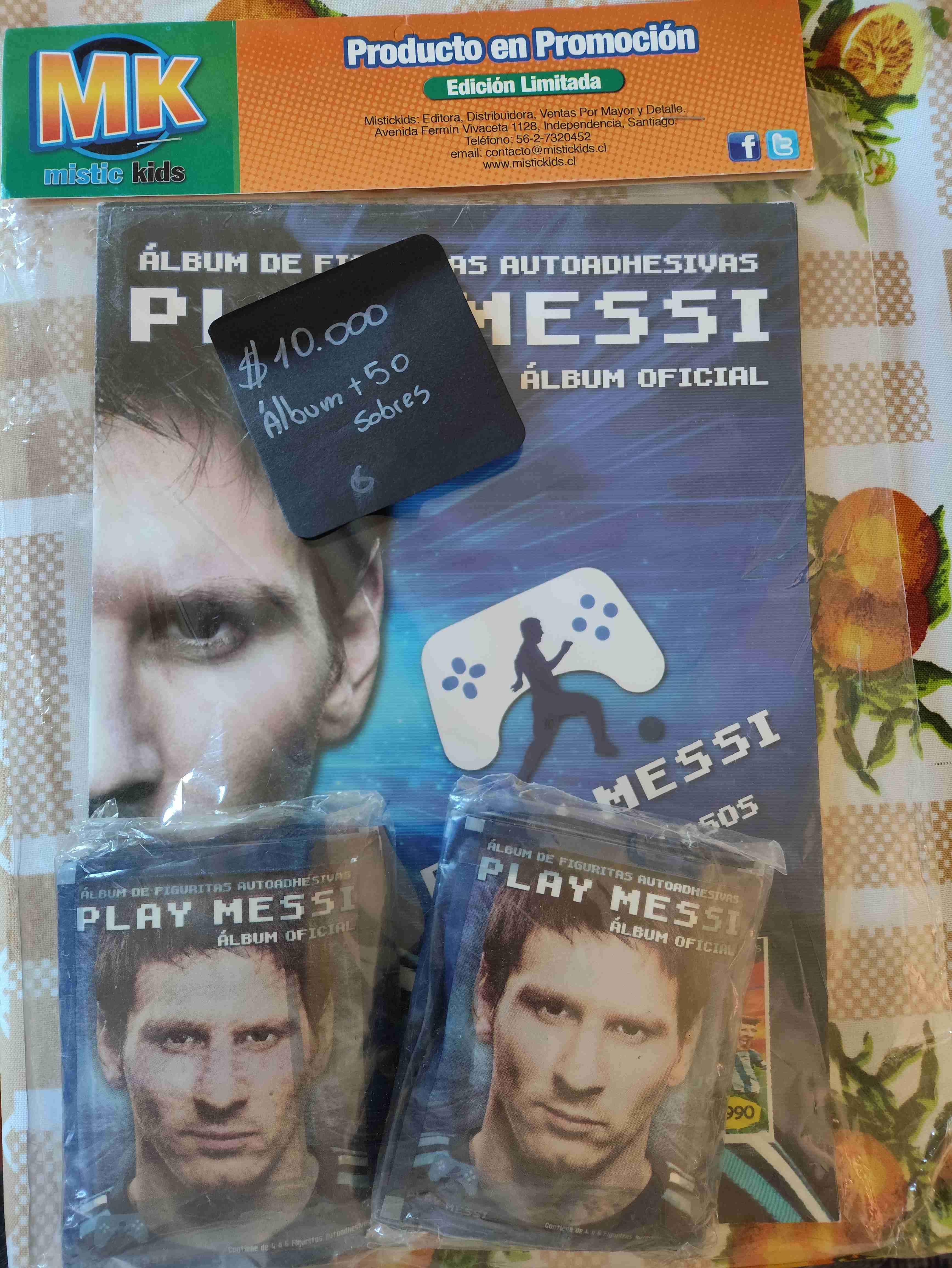 Álbum Messi con 50 sobres
