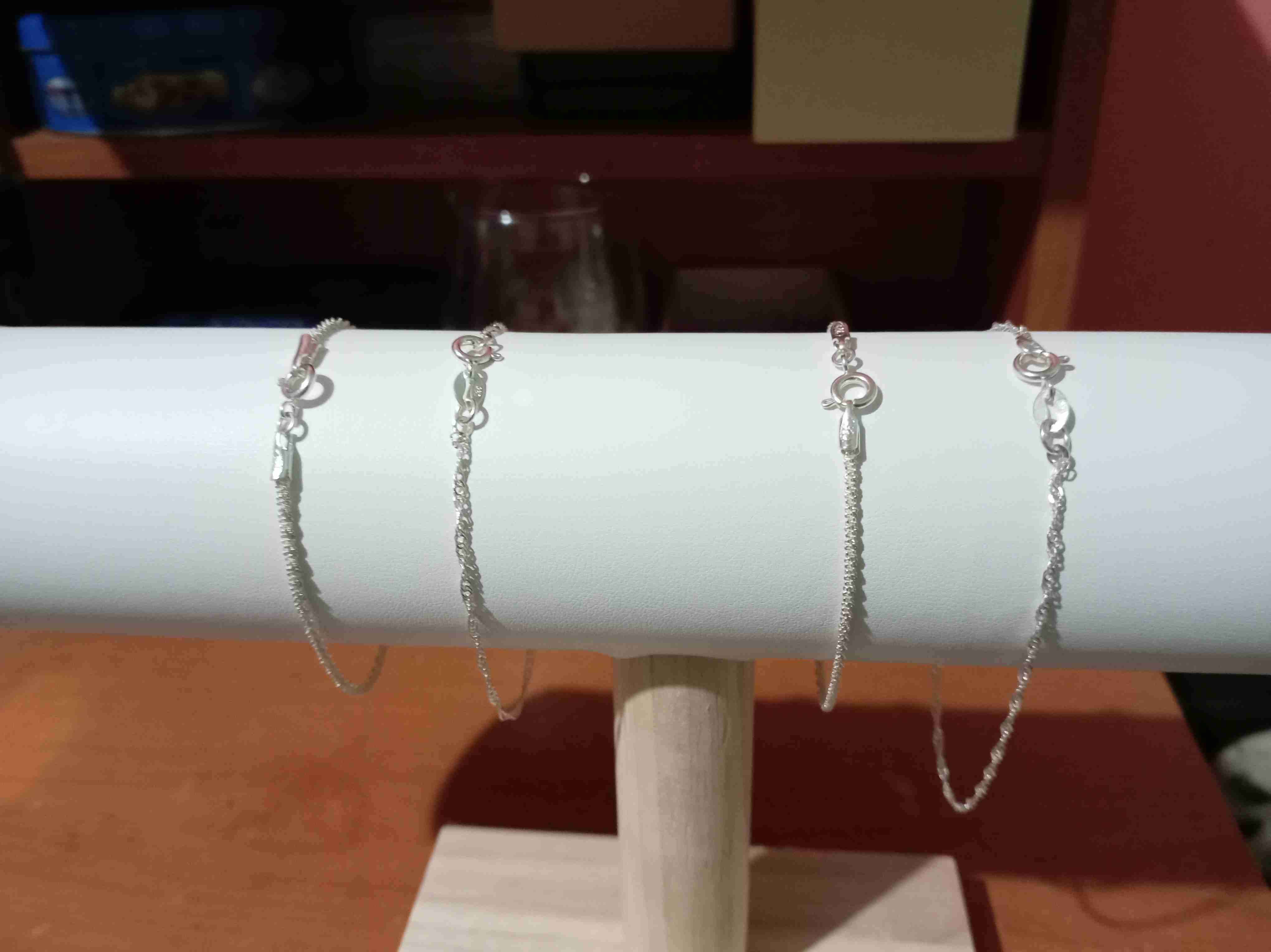 Pulseras de dama  plata 925 con dijes - miniatura 2