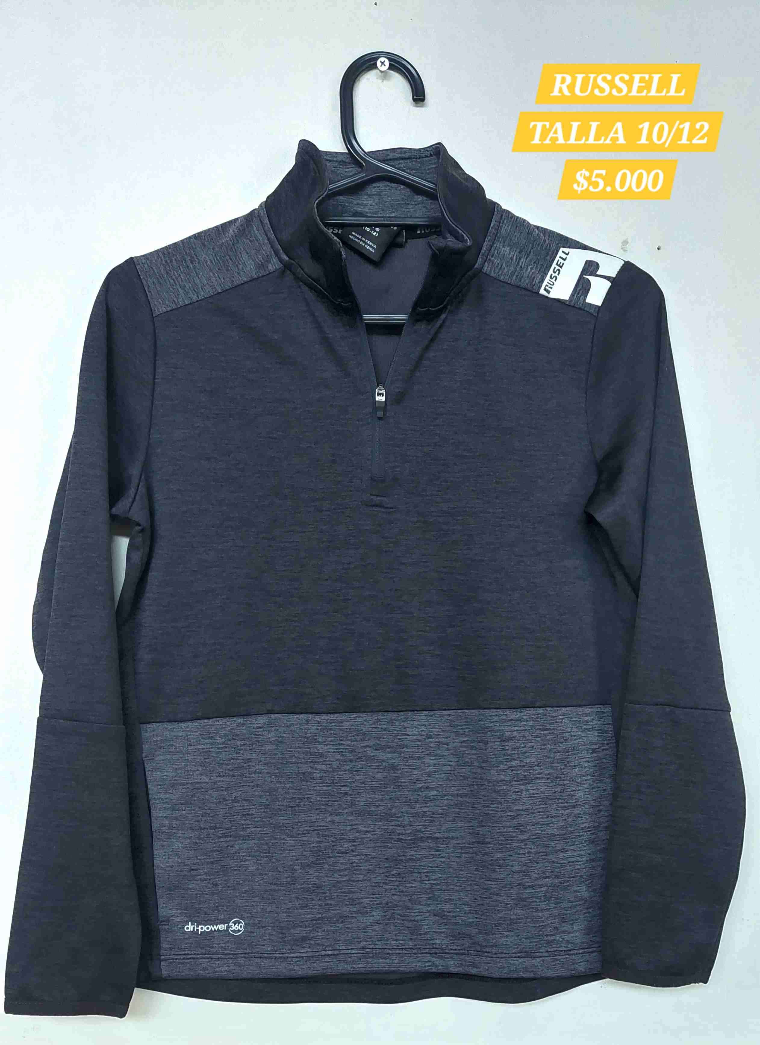 Polerón deportivo Russell gris