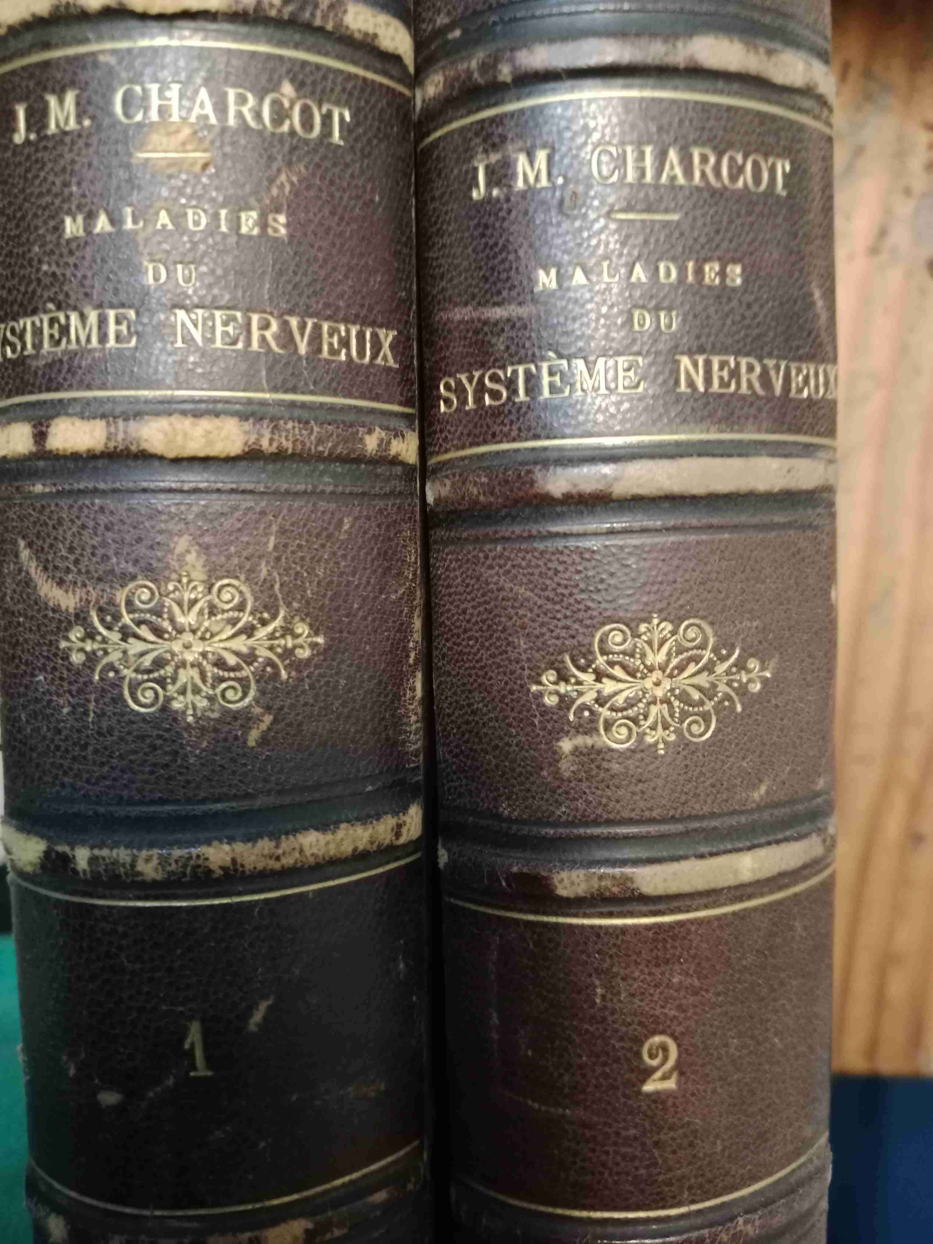 Libros antiguos J.M. Charcot, 2 tomos - miniatura 1