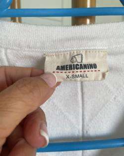 Cardigan blanco tejido - miniatura 4