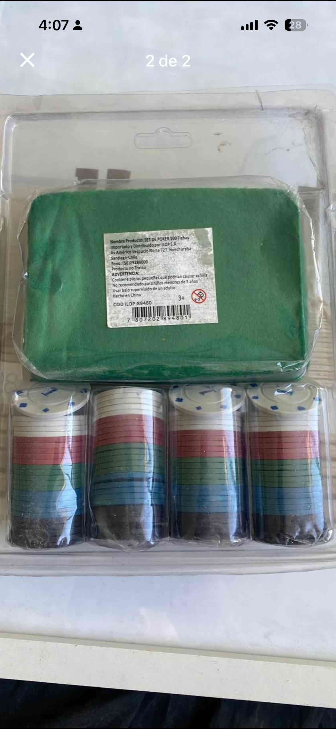 Set de póker 100 fichas - miniatura 1