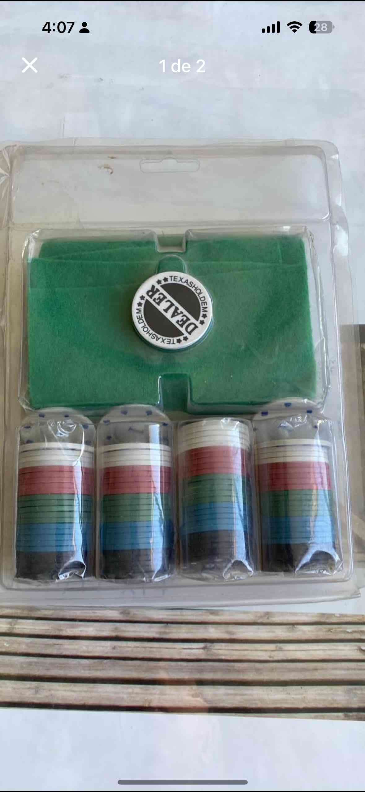 Set de póker 100 fichas - miniatura 2