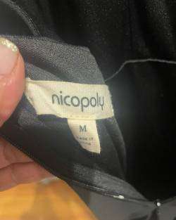 Vestido largo negro de gasa - miniatura 4