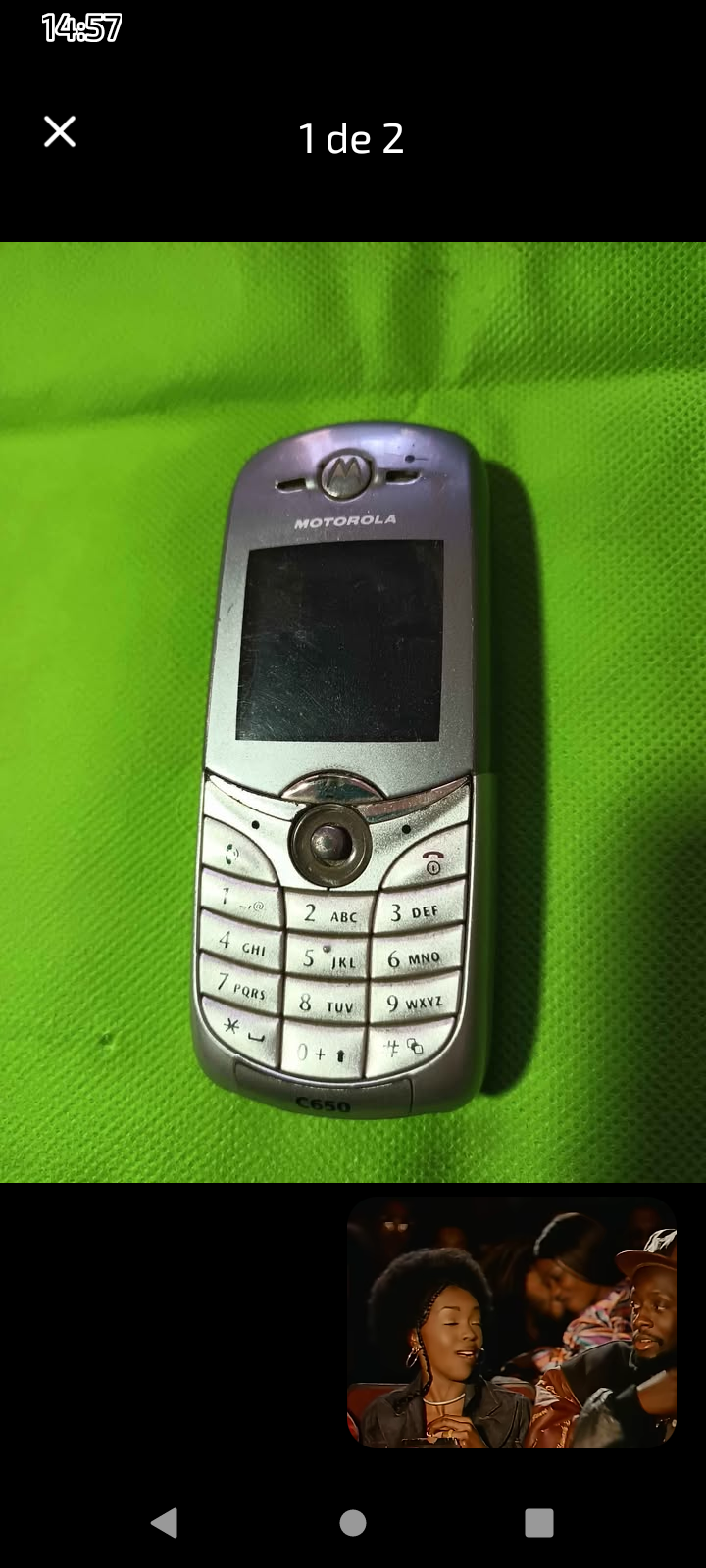 Teléfono Motorola C650 antiguo - miniatura 1