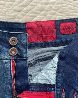 Shorts de mezclilla azul mujer - miniatura 3