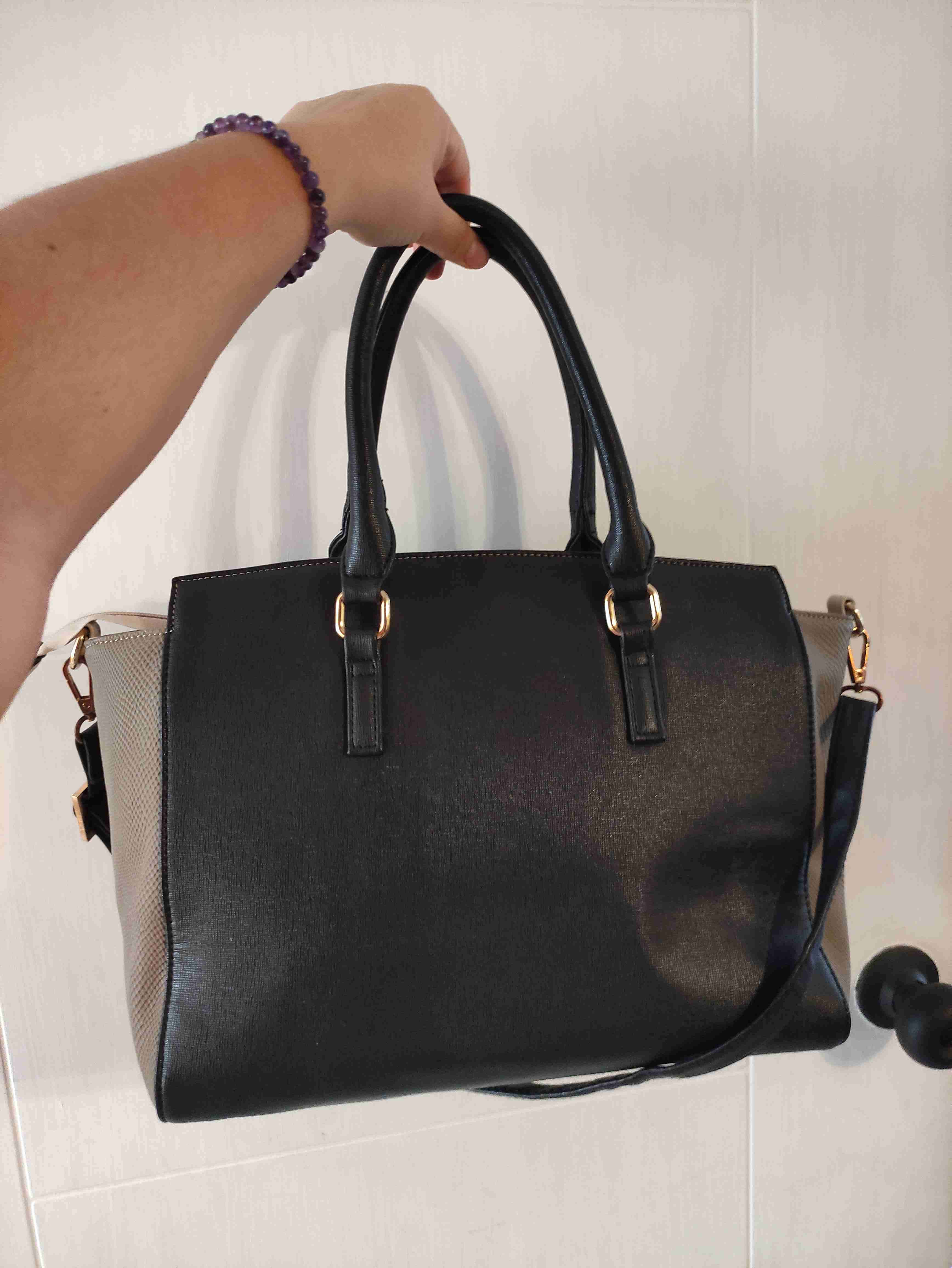 Cartera Gacel elegante negro y beige - miniatura 5