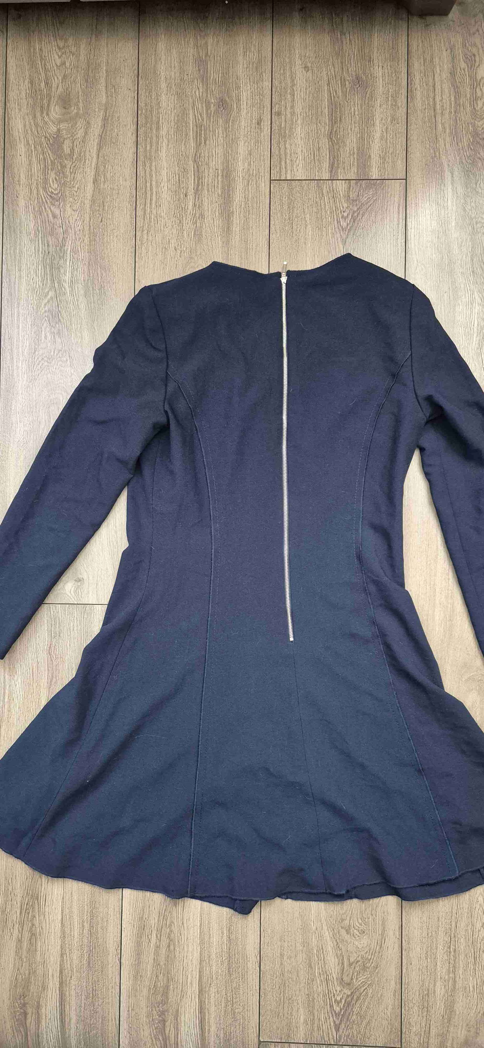 Vestido azul Liola con pliegues - miniatura 2