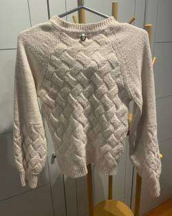 Suéter tejido beige mujer Umbrale - miniatura 2