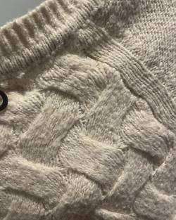 Suéter tejido beige mujer Umbrale - miniatura 5