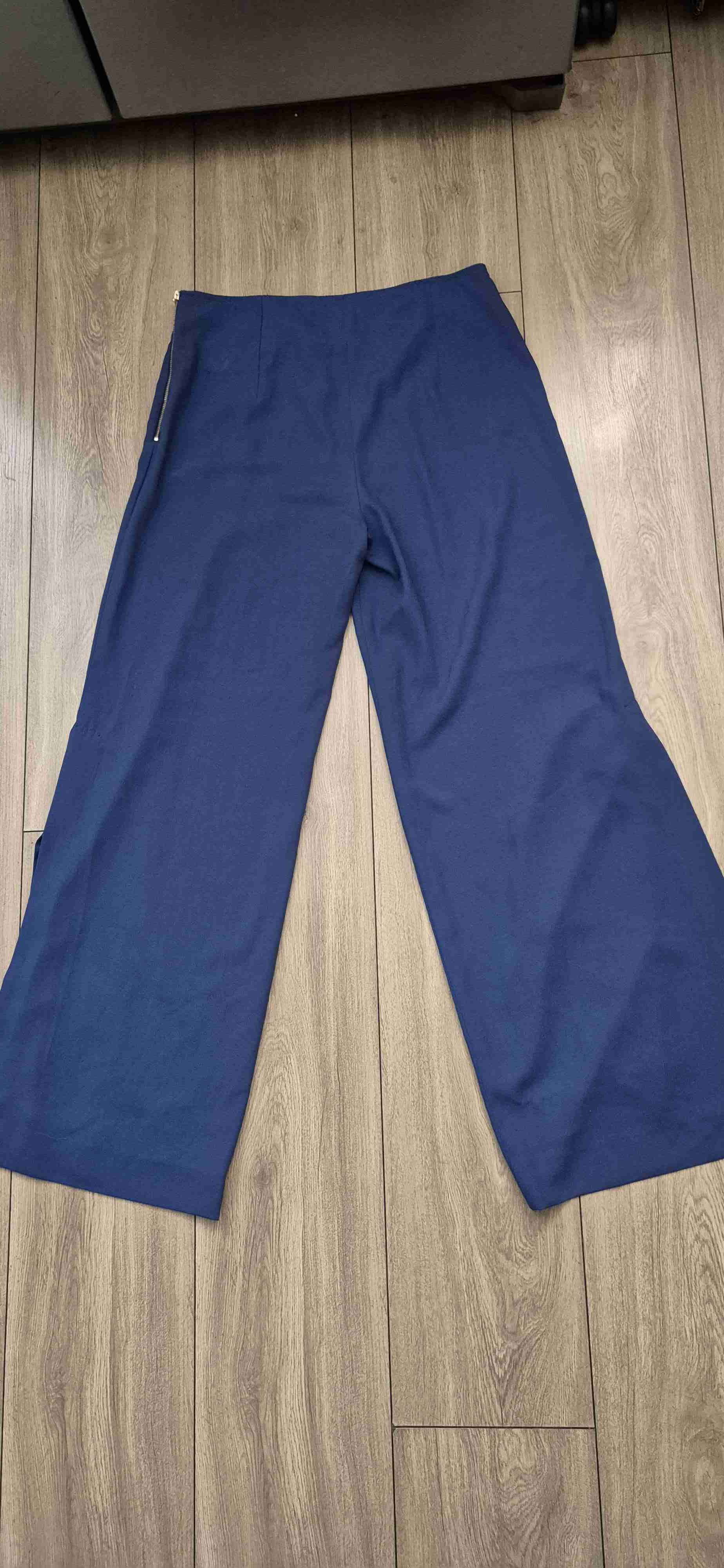 Pantalón azul ancho mujer - miniatura 2