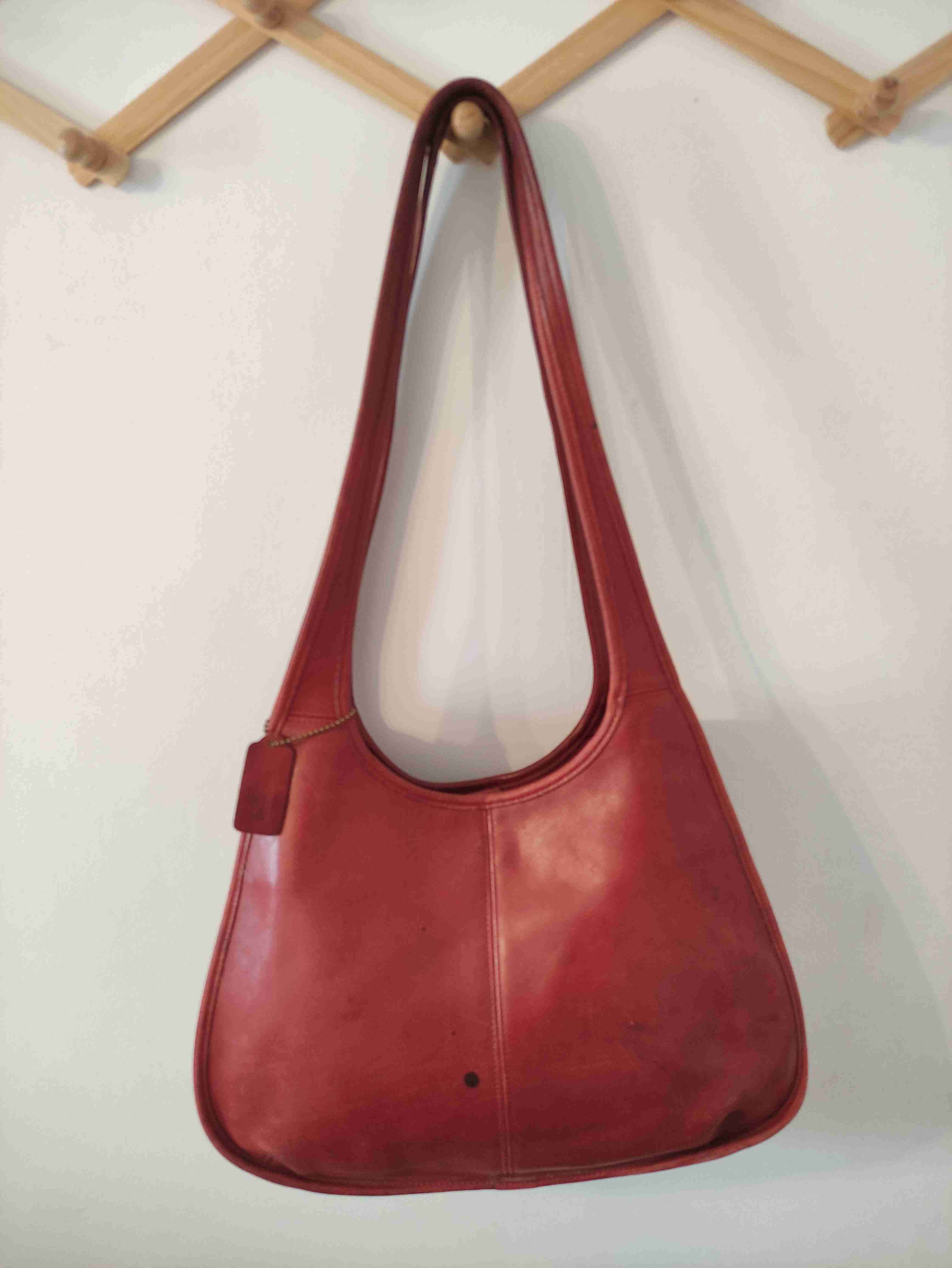 Cartera Coach de cuero roja - miniatura 3