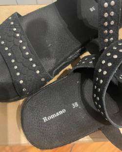 Sandalias negras con plataforma TALLA 38 - miniatura 2