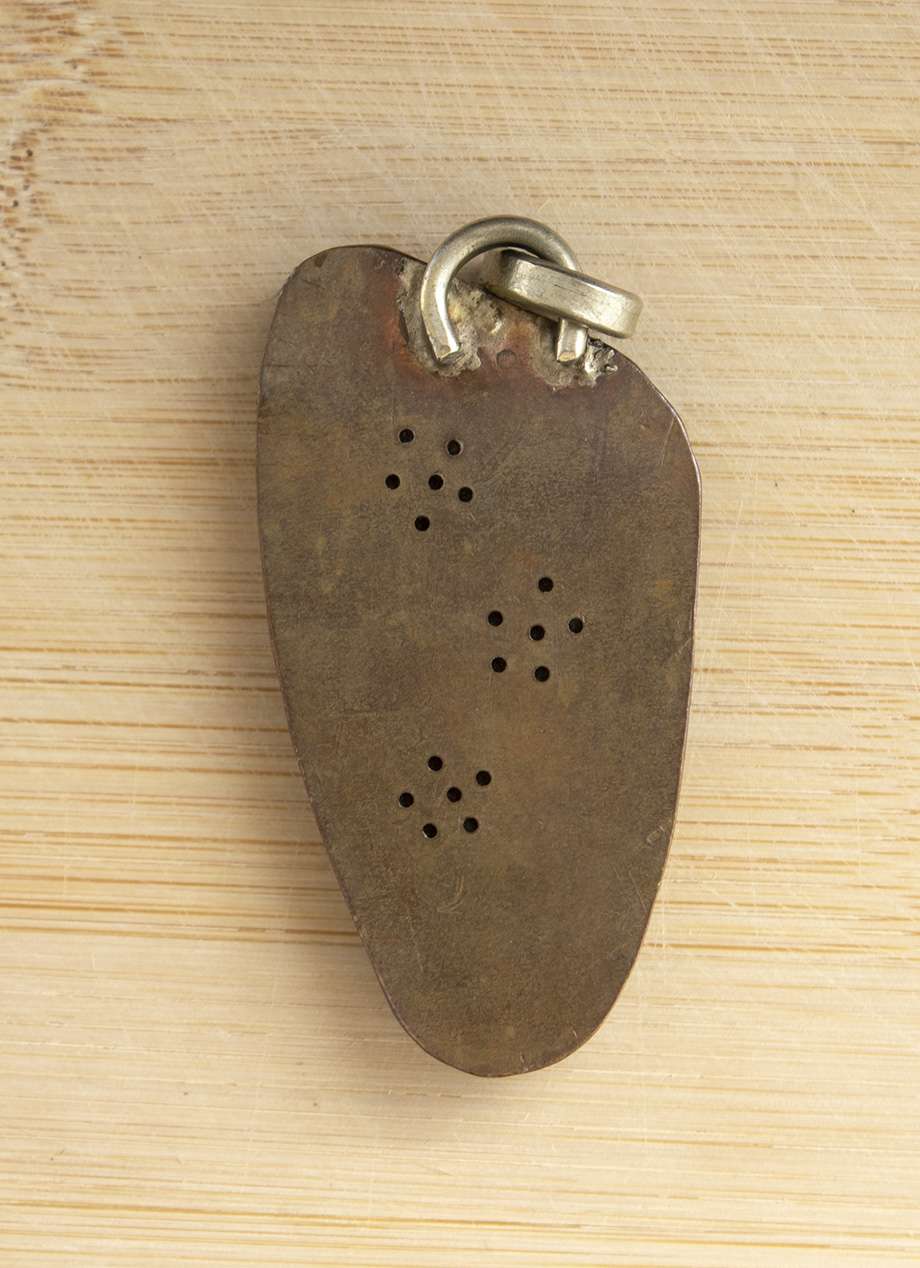 Colgante de cuarzo y  bronce - miniatura 4