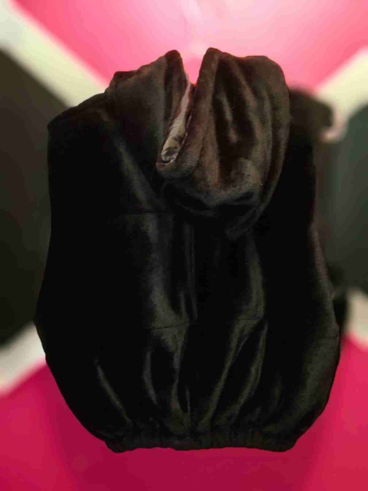 Chaleco de piel sintética negro - miniatura 2