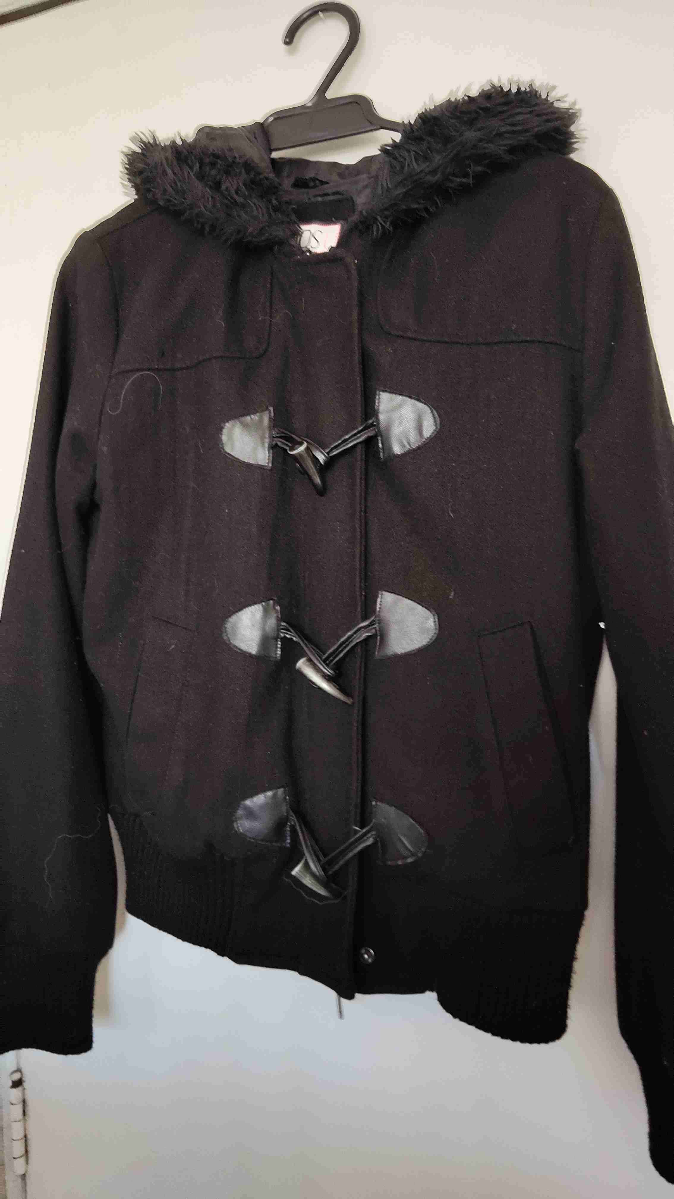 Chaqueta negra con gorro Wados - miniatura 2