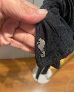 Polera negra cruzada mujer algodón Lolita Pocket - miniatura 4