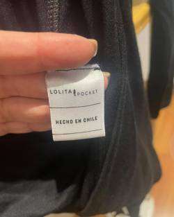 Polera negra cruzada mujer algodón Lolita Pocket - miniatura 5