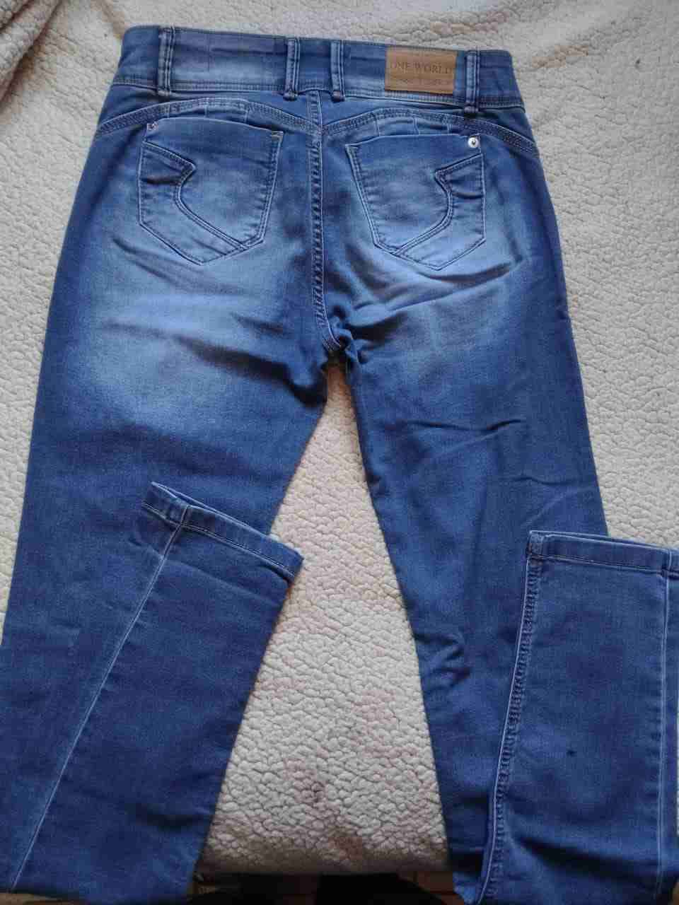 Jeans azul slim mujer - miniatura 2