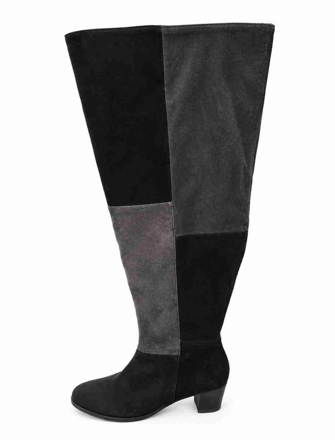 Botas altas negras y grises Tamaris Talla 38 - miniatura 2