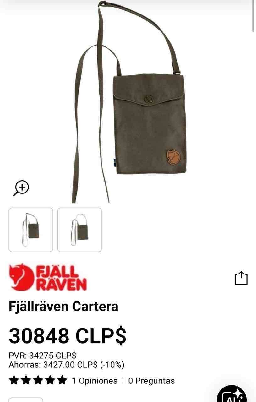 Bolso cartera azul oscuro Fjall raven Kanken - miniatura 5