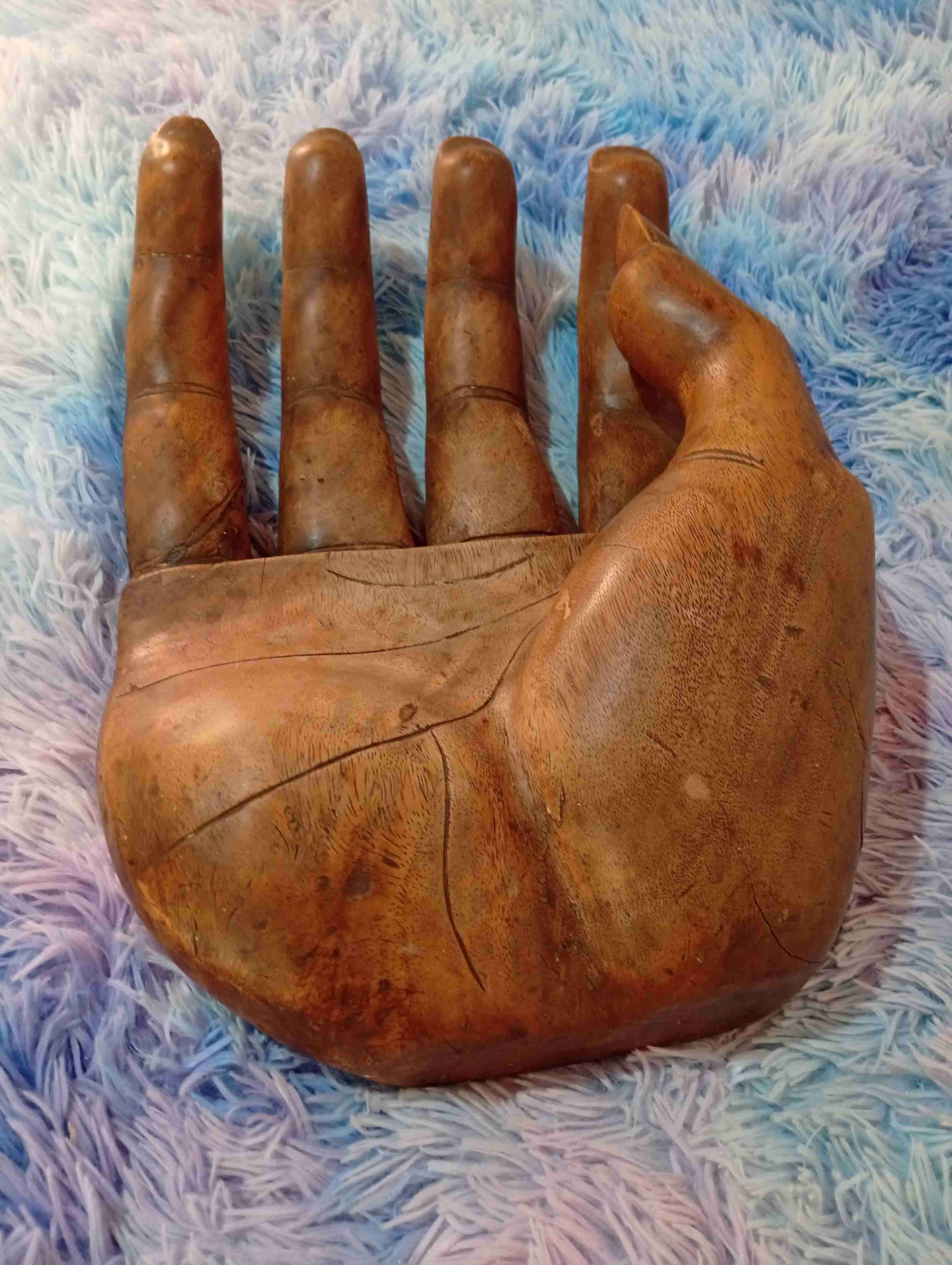 Escultura mano de madera - miniatura 5