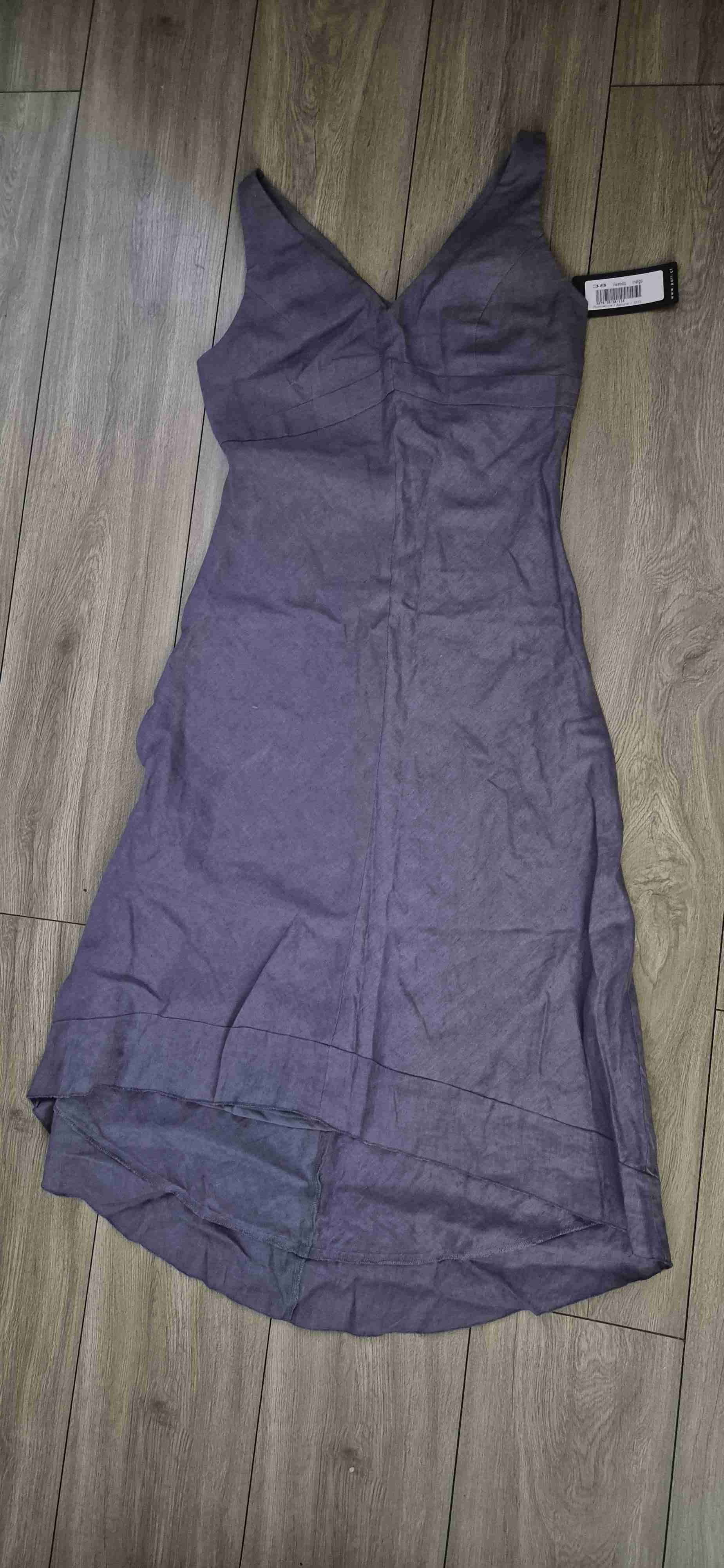 Vestido morado sin mangas - miniatura 2