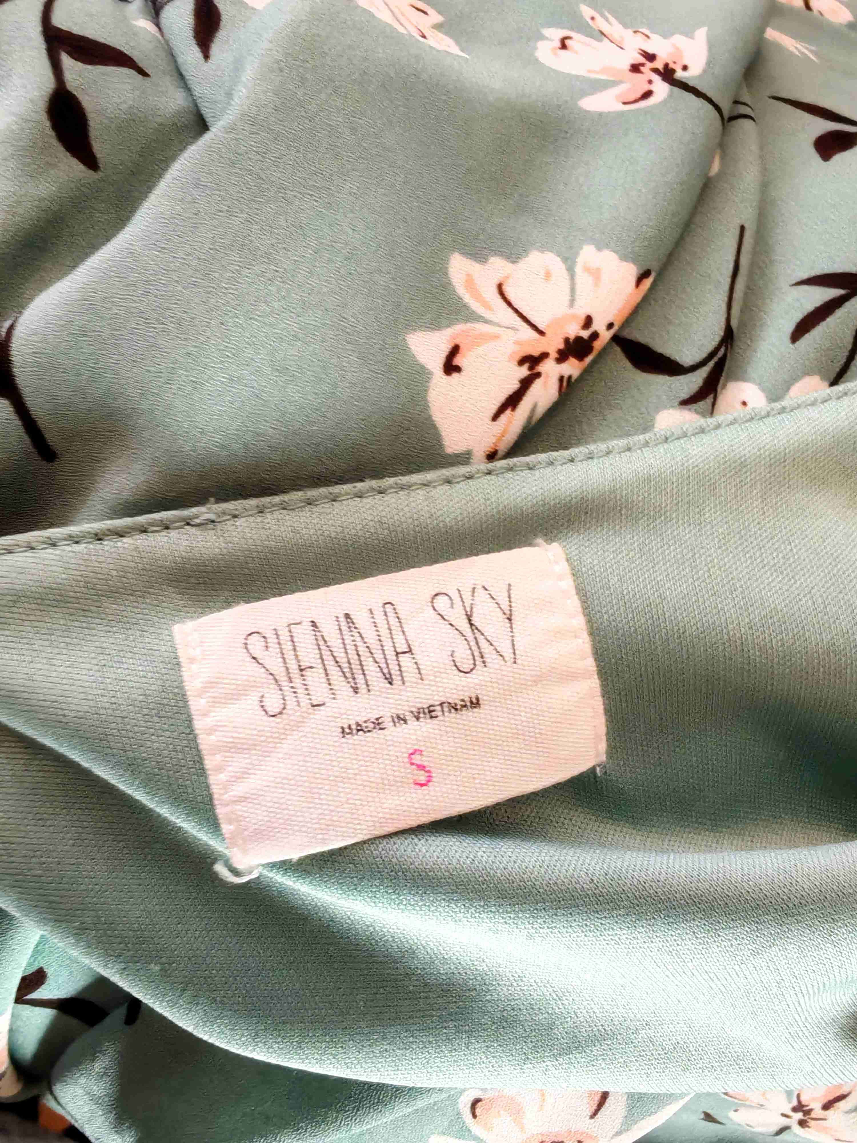 Vestido floral verde claro - miniatura 5