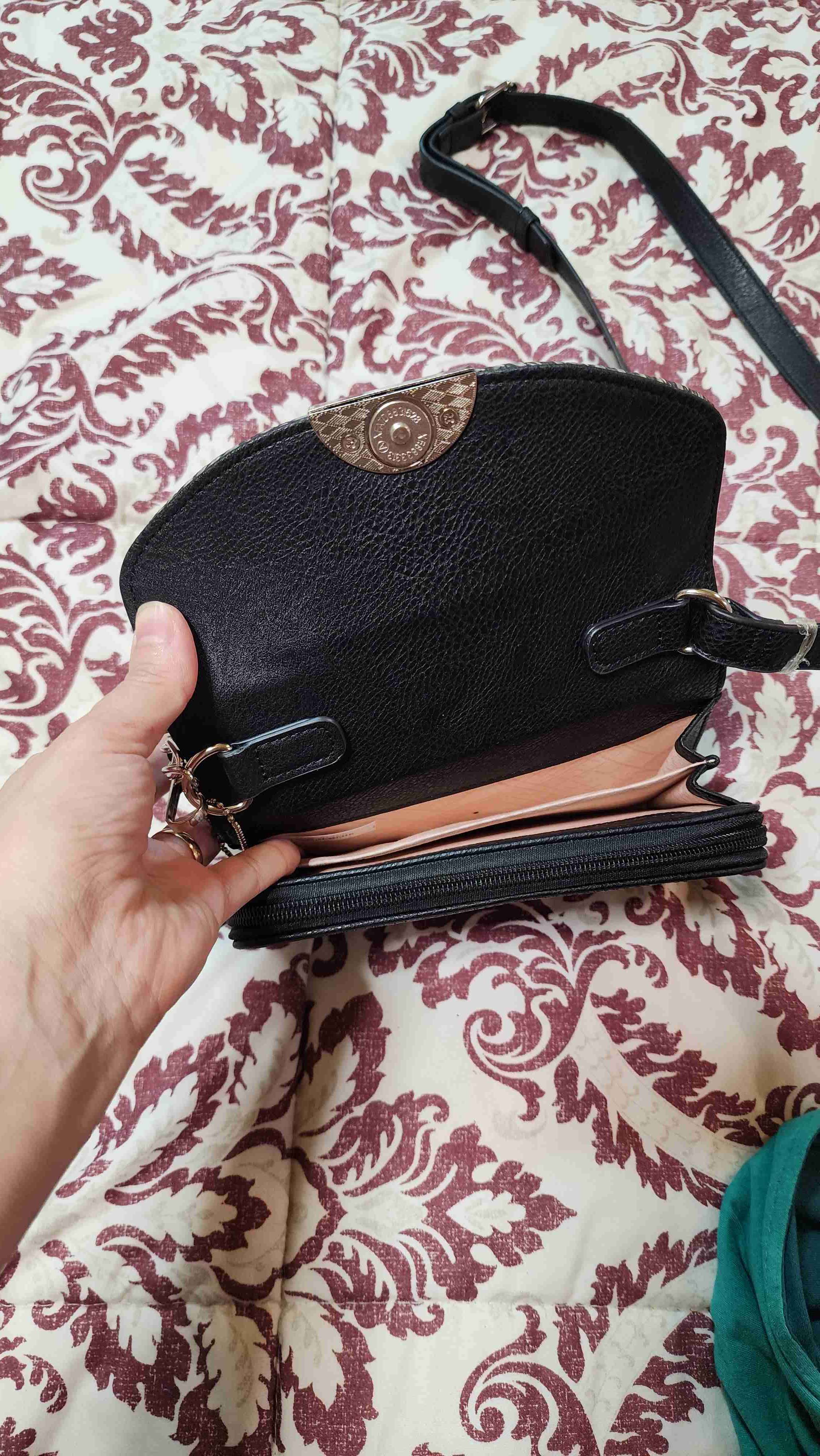 Cartera de hombro en blanco y negro - miniatura 2