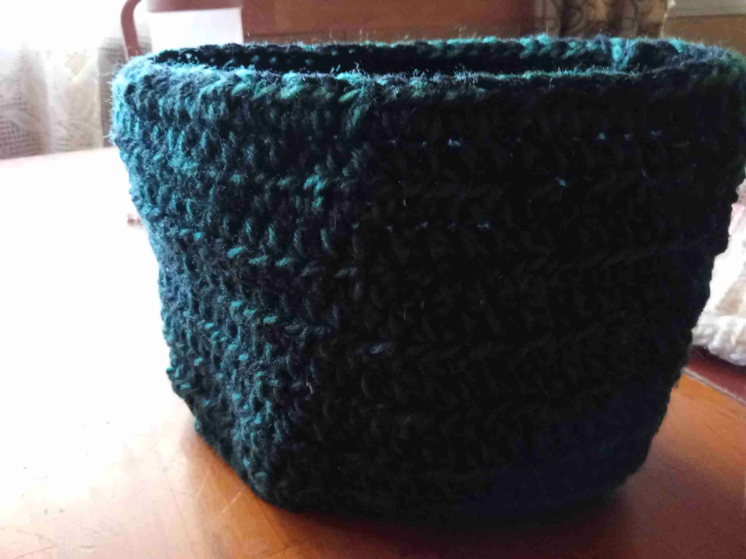 Cestos tejido a mano multicolor - miniatura 5