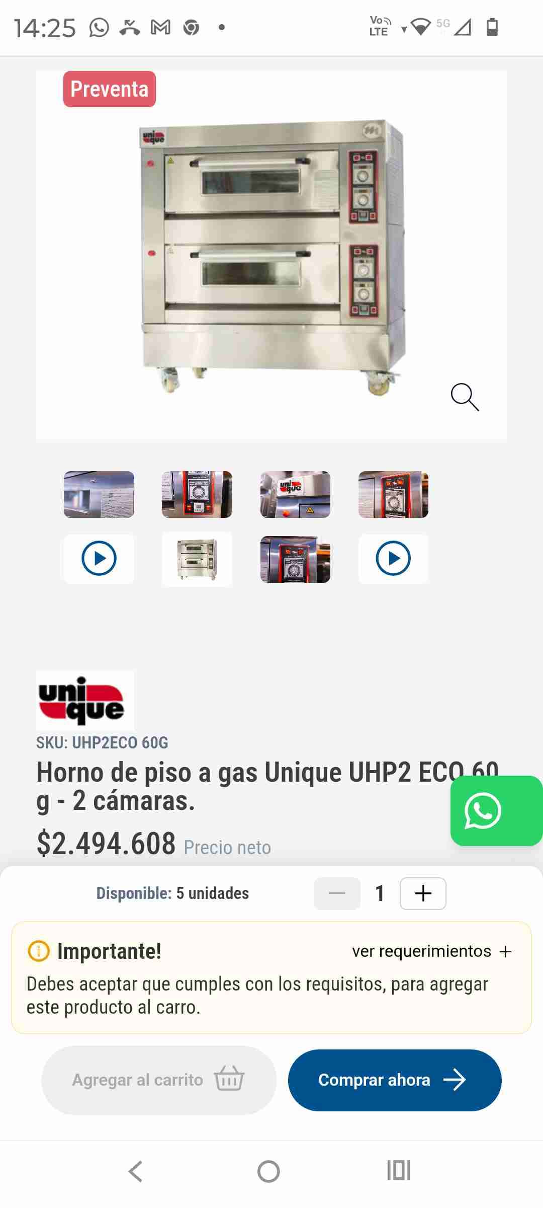 Horno industrial de doble cámara - miniatura 6