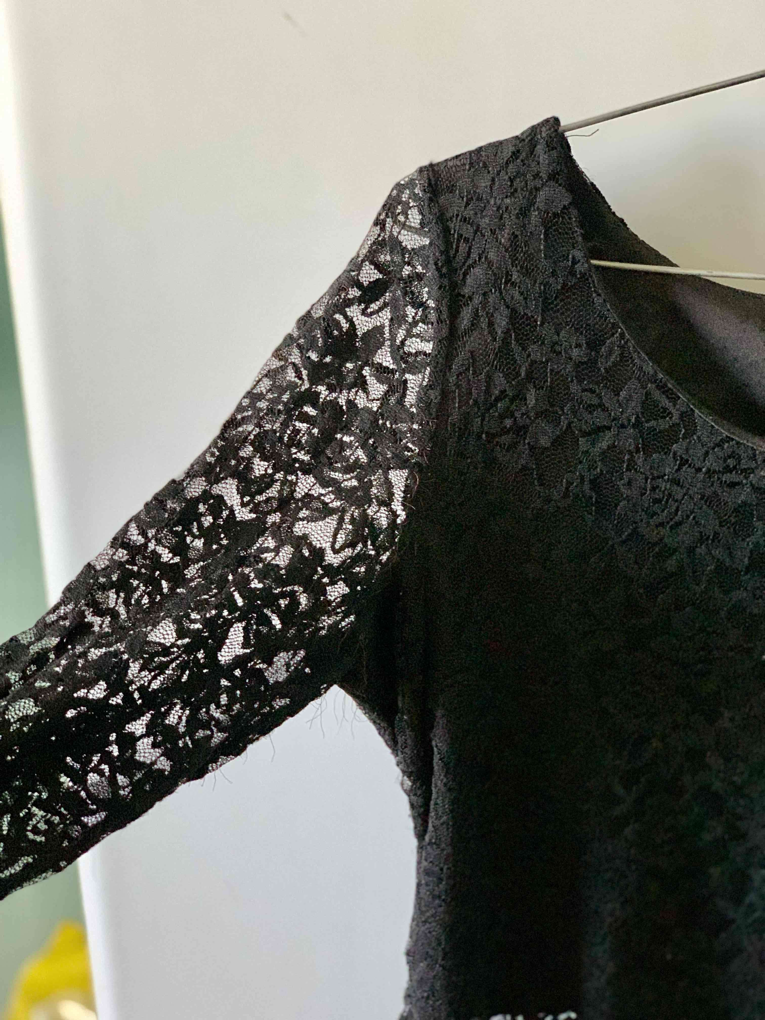 Blusa de encaje negro - miniatura 3