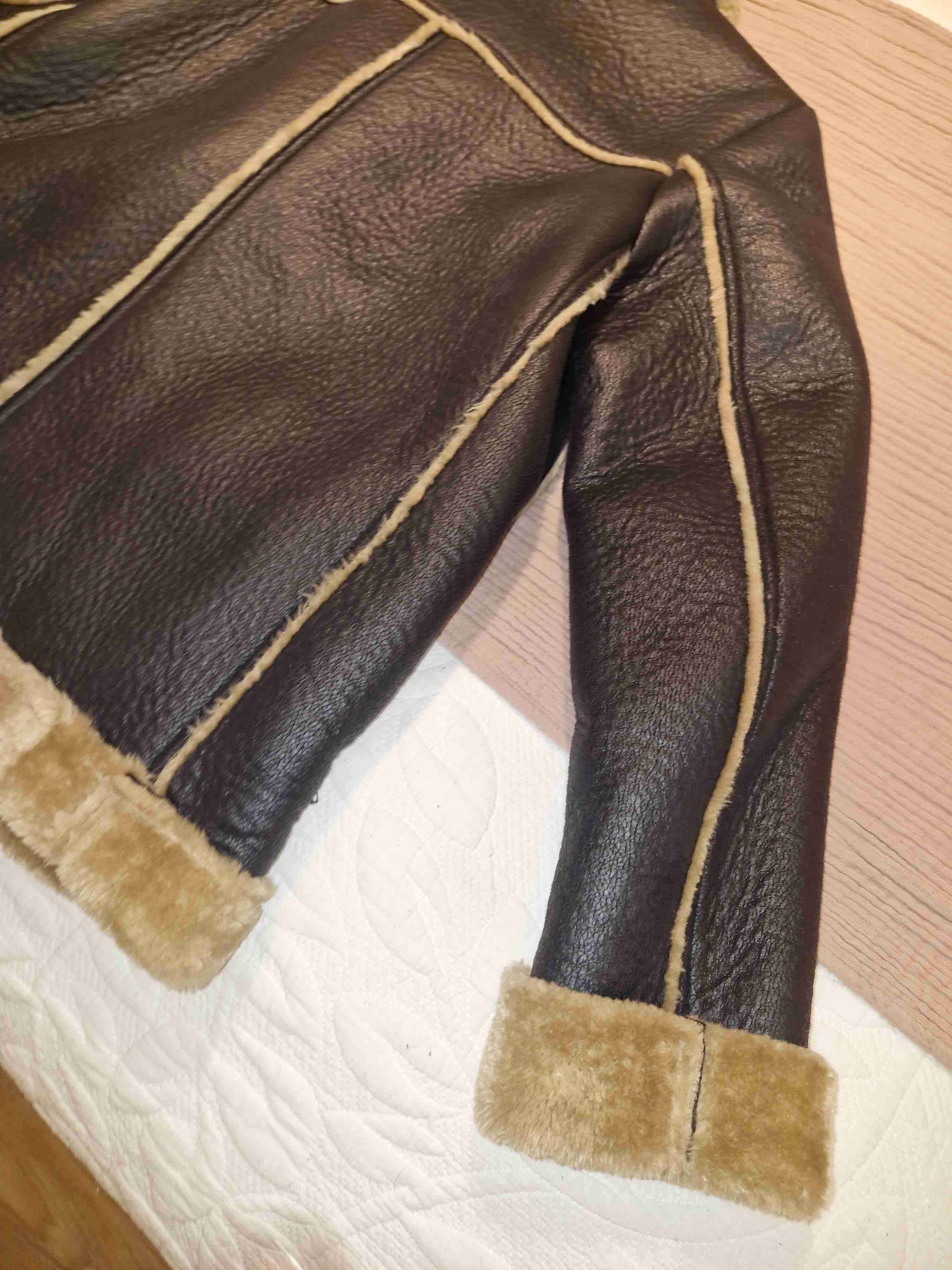 Chaqueta negra forrada de lana - miniatura 5